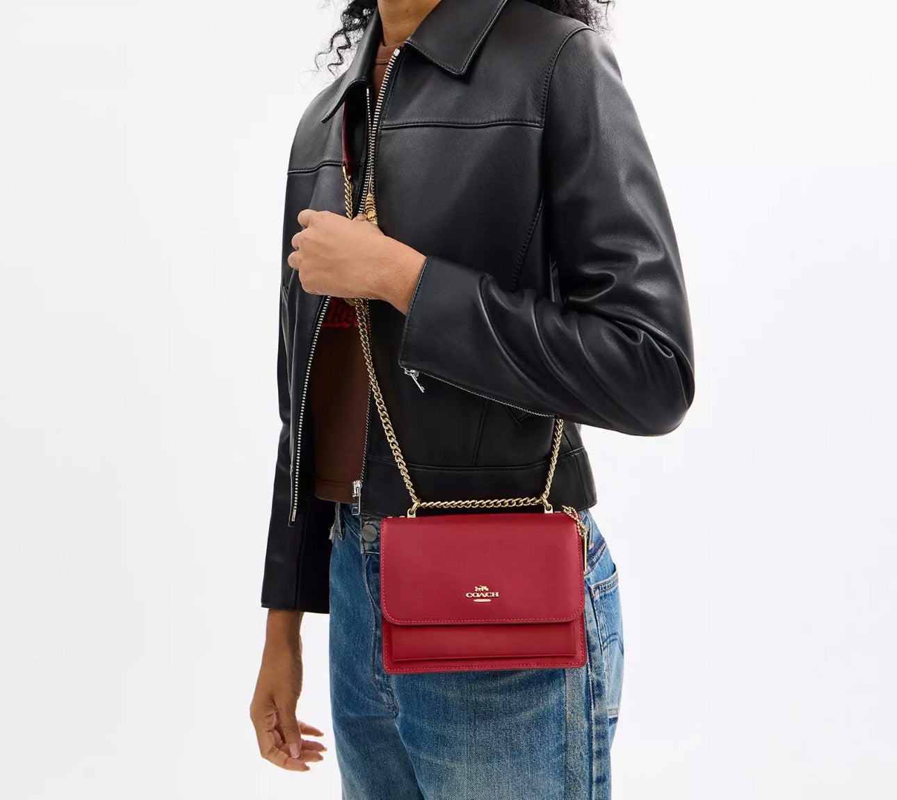 Coach Mini Klare Leather Crossbody Bag In Red