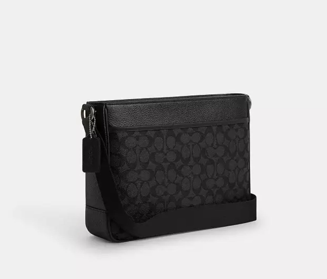 NWT Coach Men’s District Crossbody Bag In Signature Canvas & Leather