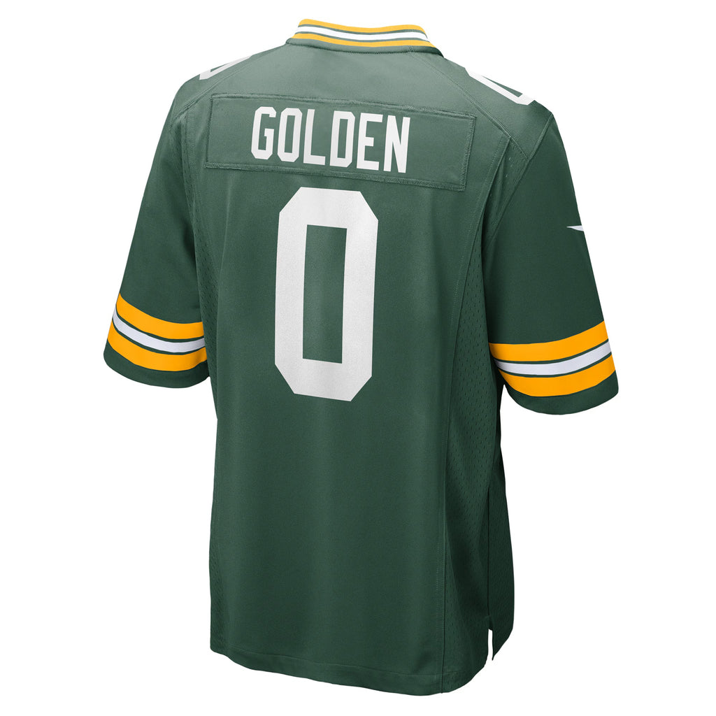 Green Bay Packers Matthew Golden Green 2025 NFL Draft First Round Pick Game Jersey
