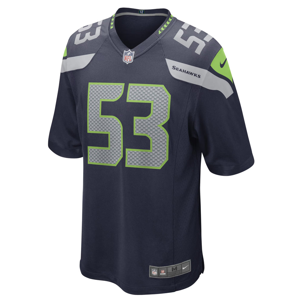Seattle Seahawks Boye Mafe College Navy Game Player Jersey