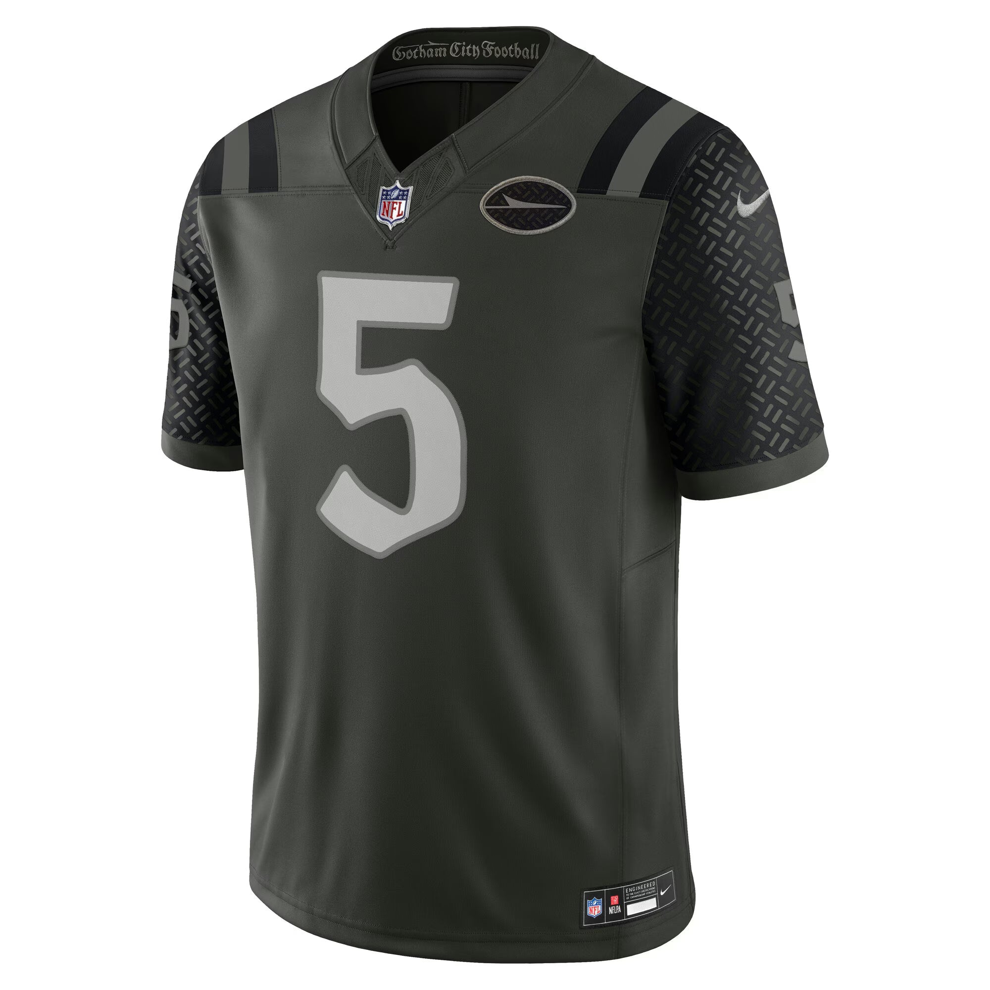 New York Jets Garrett Wilson Gotham Green 2025 Rivalries Collection Limited Jersey