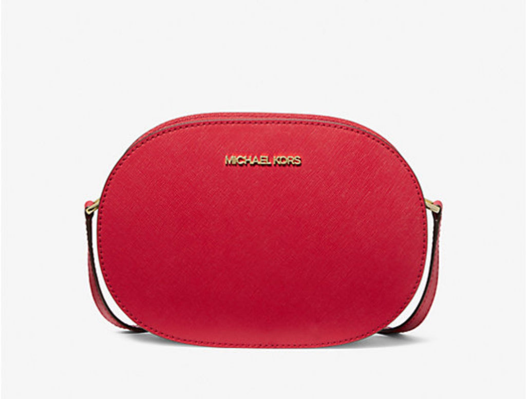 NWT Michael Kors Jet Set Travel Medium Saffiano Leather Crossbody Bag