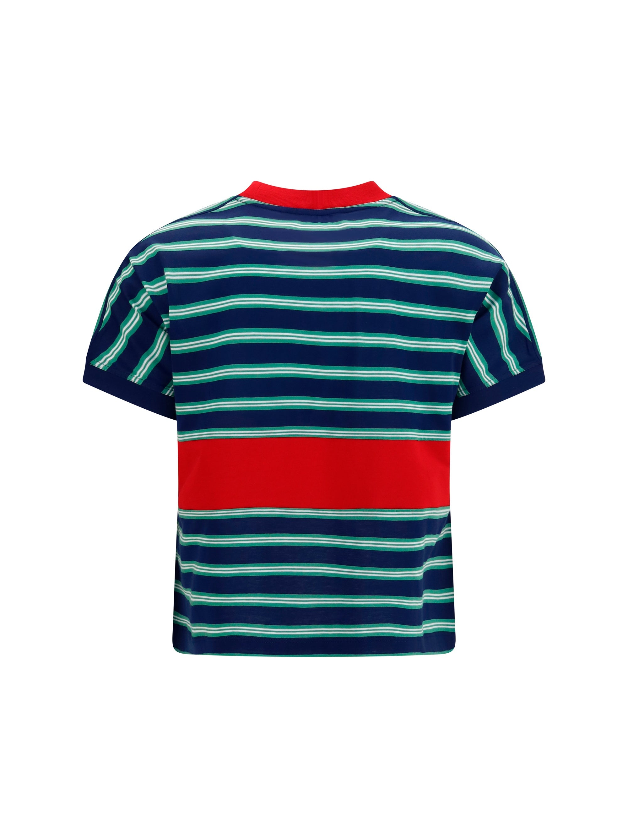 Versace Women Striped Cotton T-Shirt