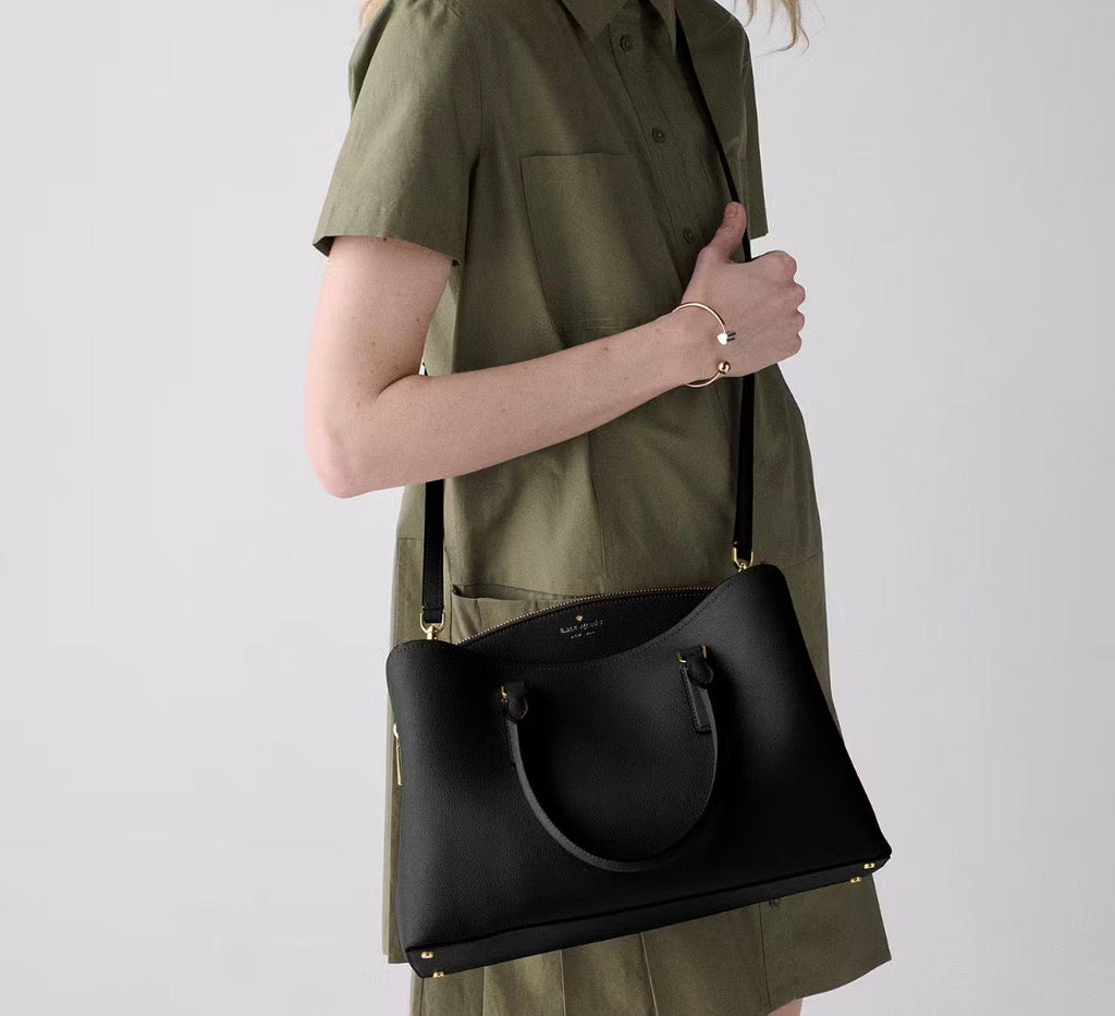 NWT Thompson Street Satchel Bag In Black