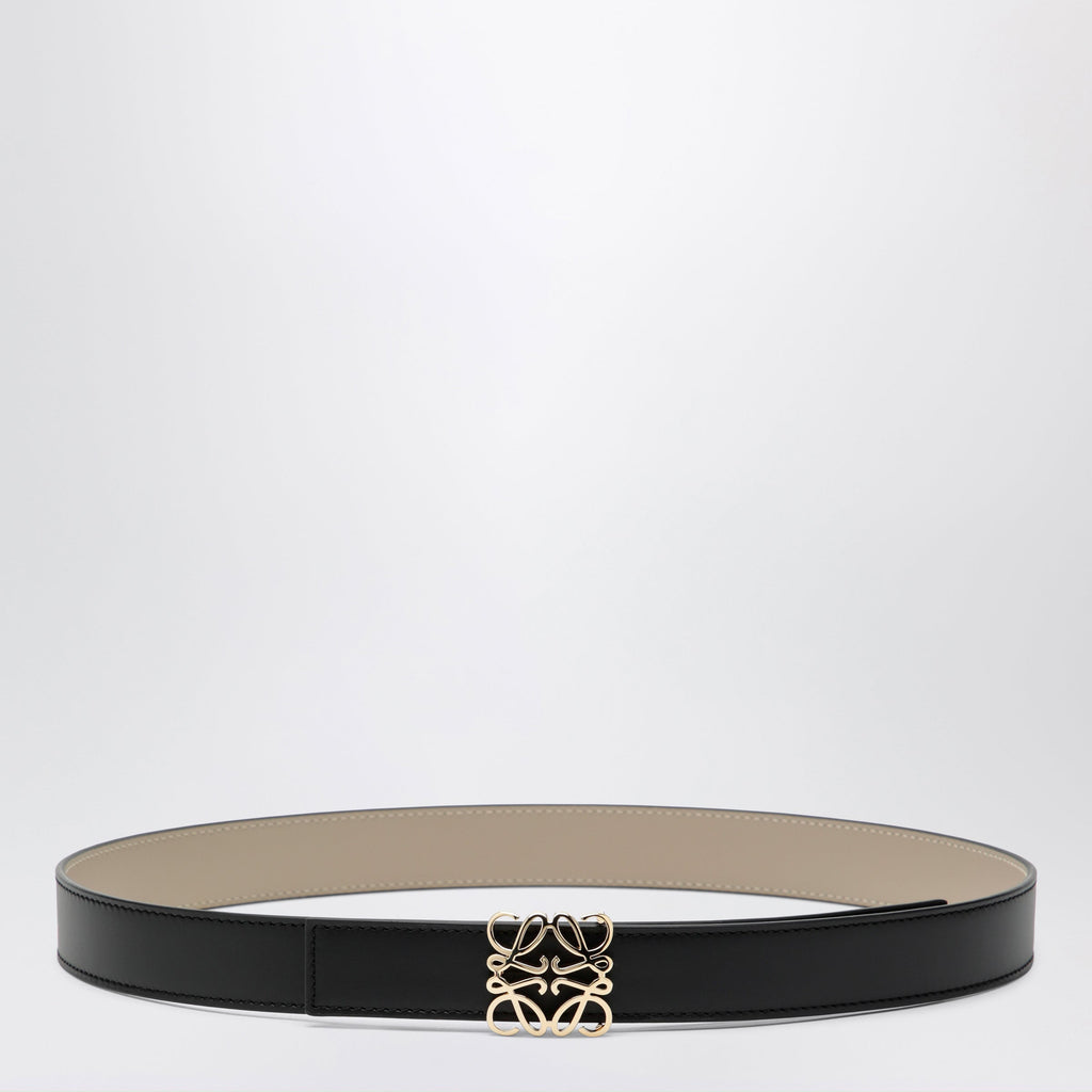 Loewe Black/Clay Reversible Anagram Belt Women
