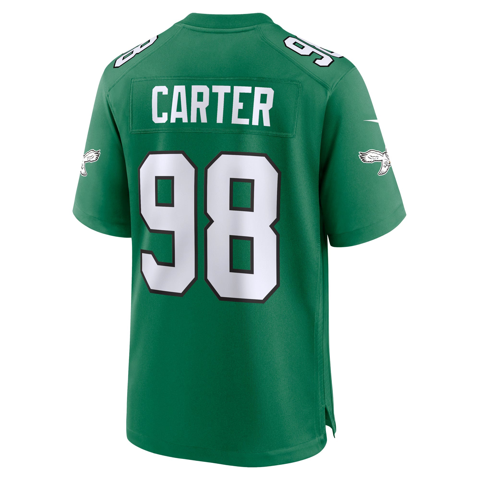 Philadelphia Eagles Jalen Carter Kelly Green Alternate Game Jersey