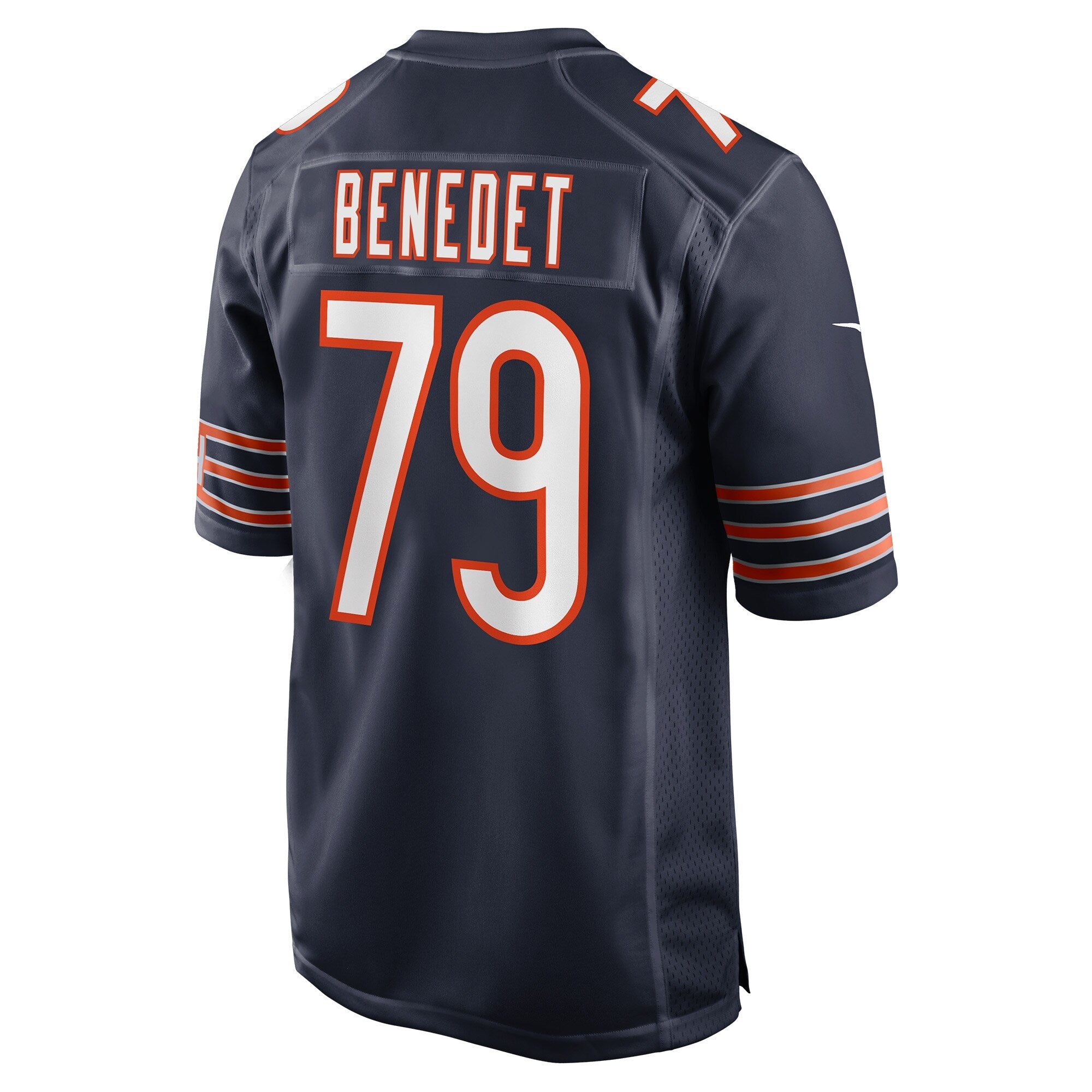 Chicago Bears Theo Benedet Navy Team Game Jersey