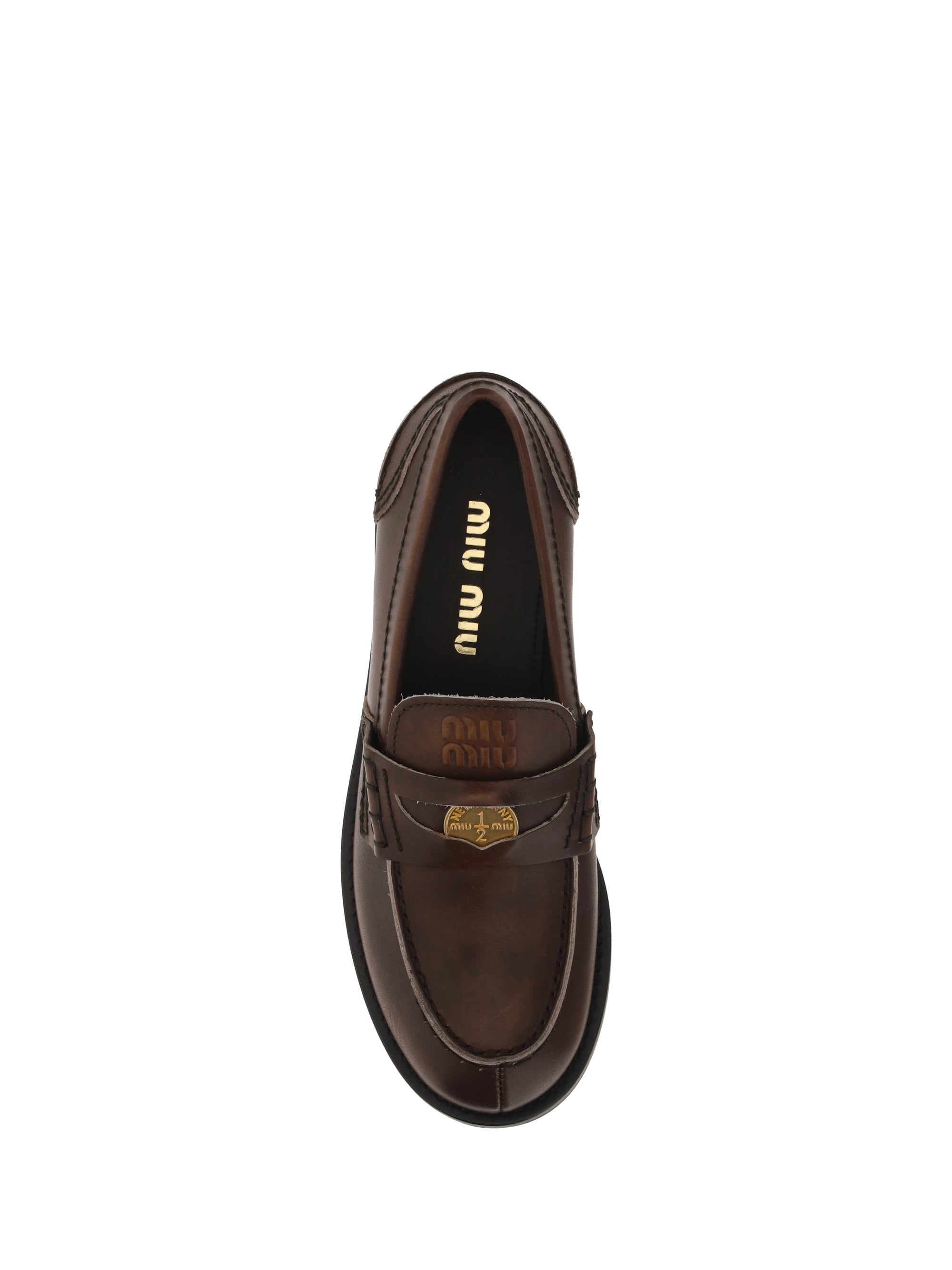 Miu Miu Women Leather Loafers