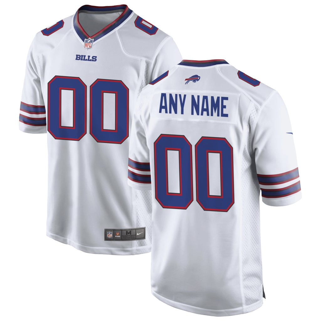Buffalo Bills White Custom Game Jersey