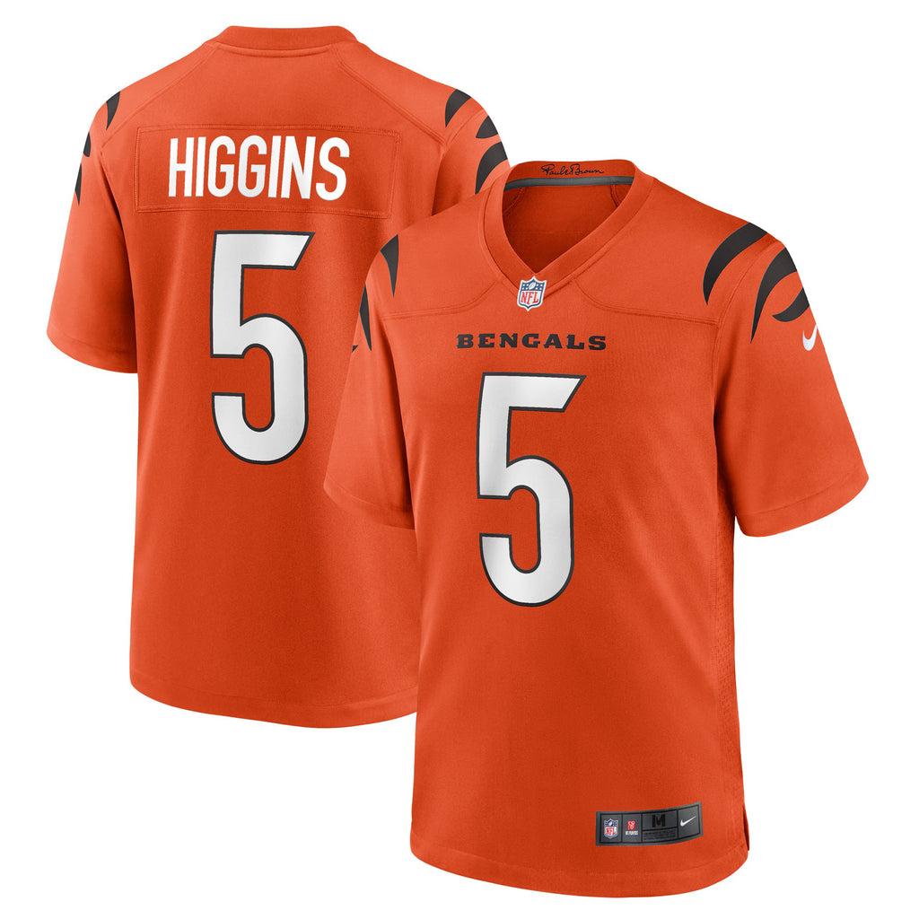 Cincinnati Bengals Tee Higgins Orange Alternate Game Jersey