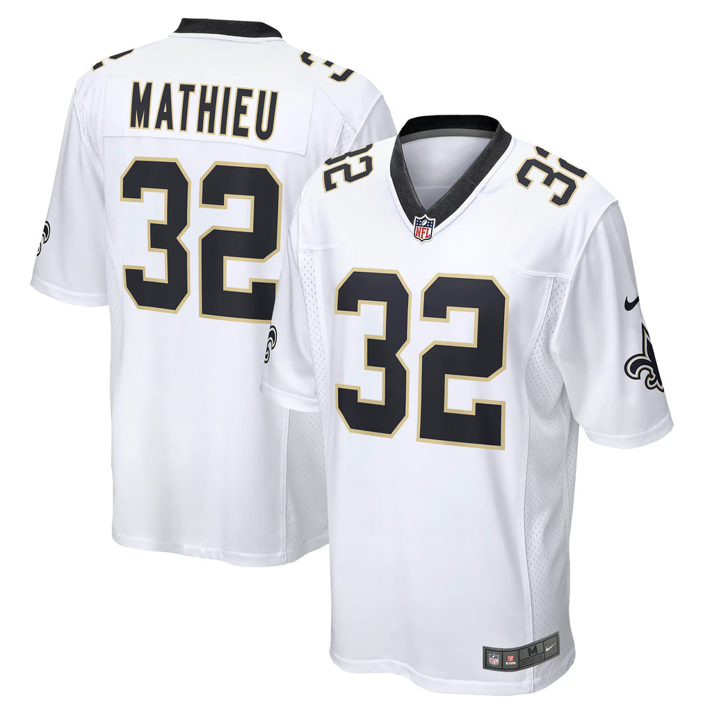 New Orleans Saints Tyrann Mathieu White Game Jersey