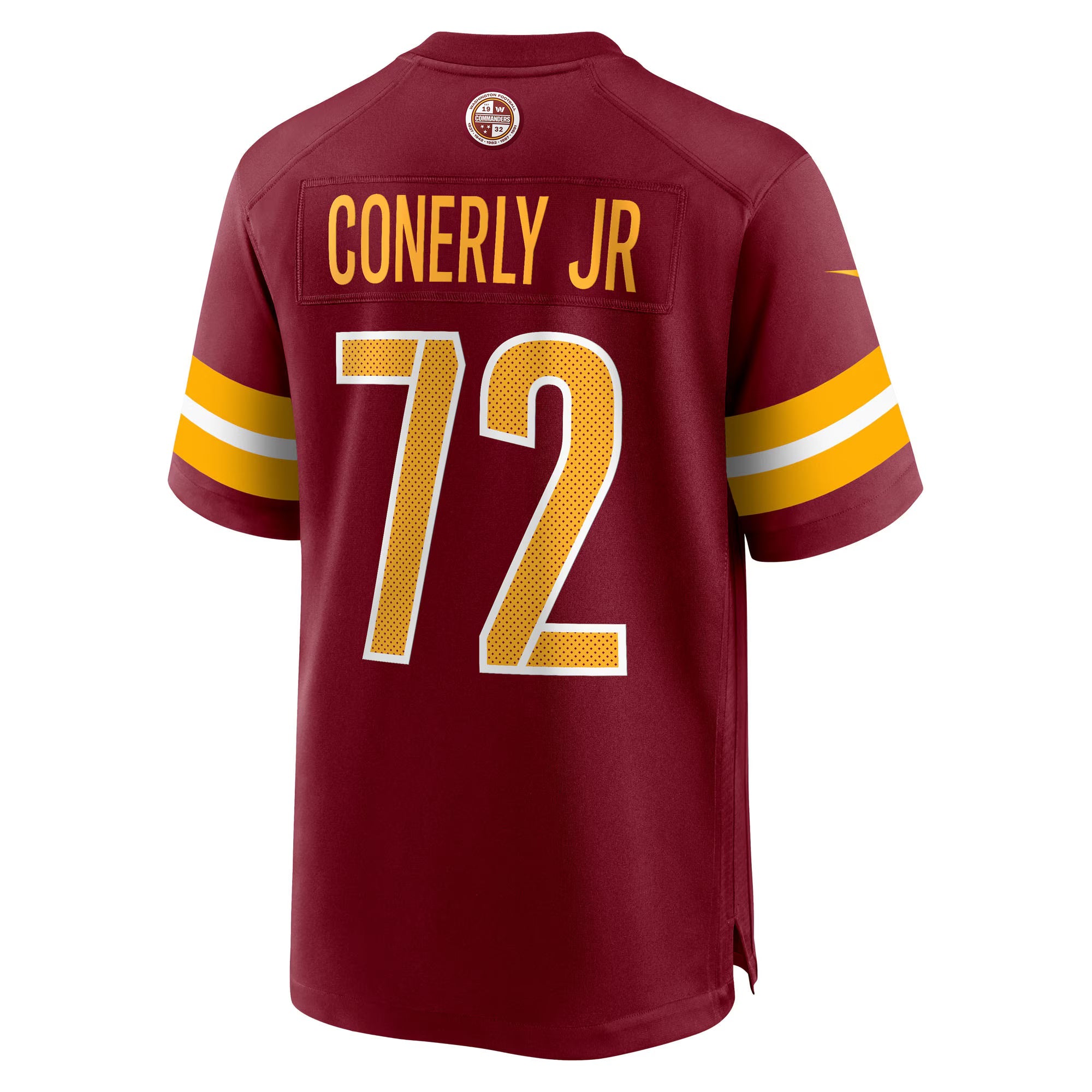 Washington Commanders Josh Conerly Jr. Burgundy 2025 NFL Draft First Round Pick Game Jersey