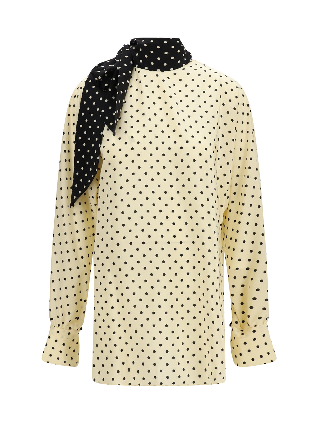 Valentino Women Polka Dot Blouse With Side Bow