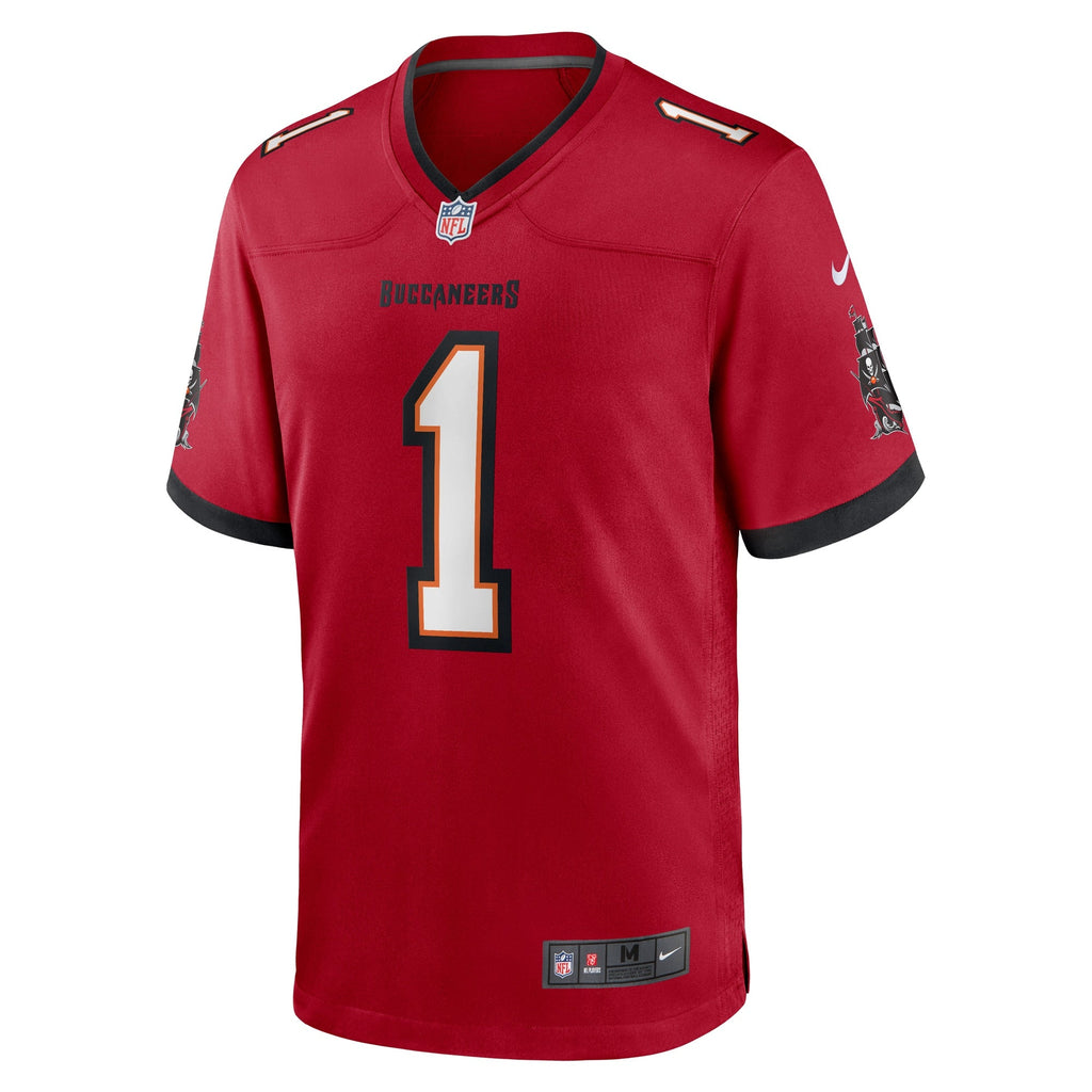 Tampa Bay Buccaneers Number 1 Groom Red Game Jersey