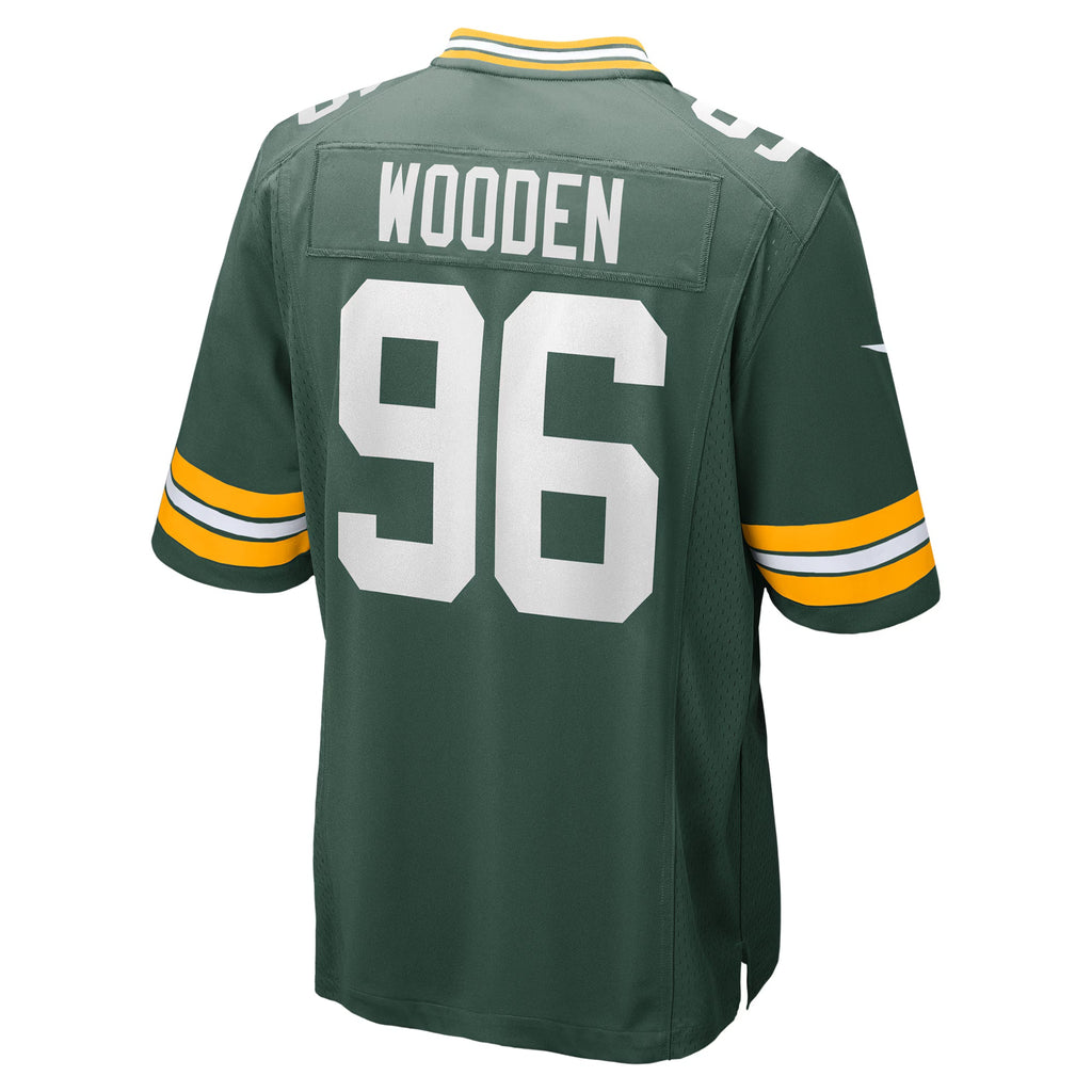 Green Bay Packers Colby Wooden Green Game Jersey