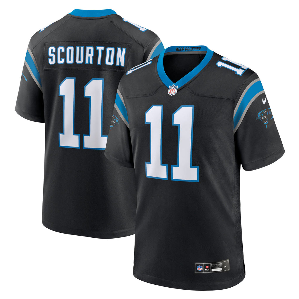 Carolina Panthers Nic Scourton Black Team Game Jersey