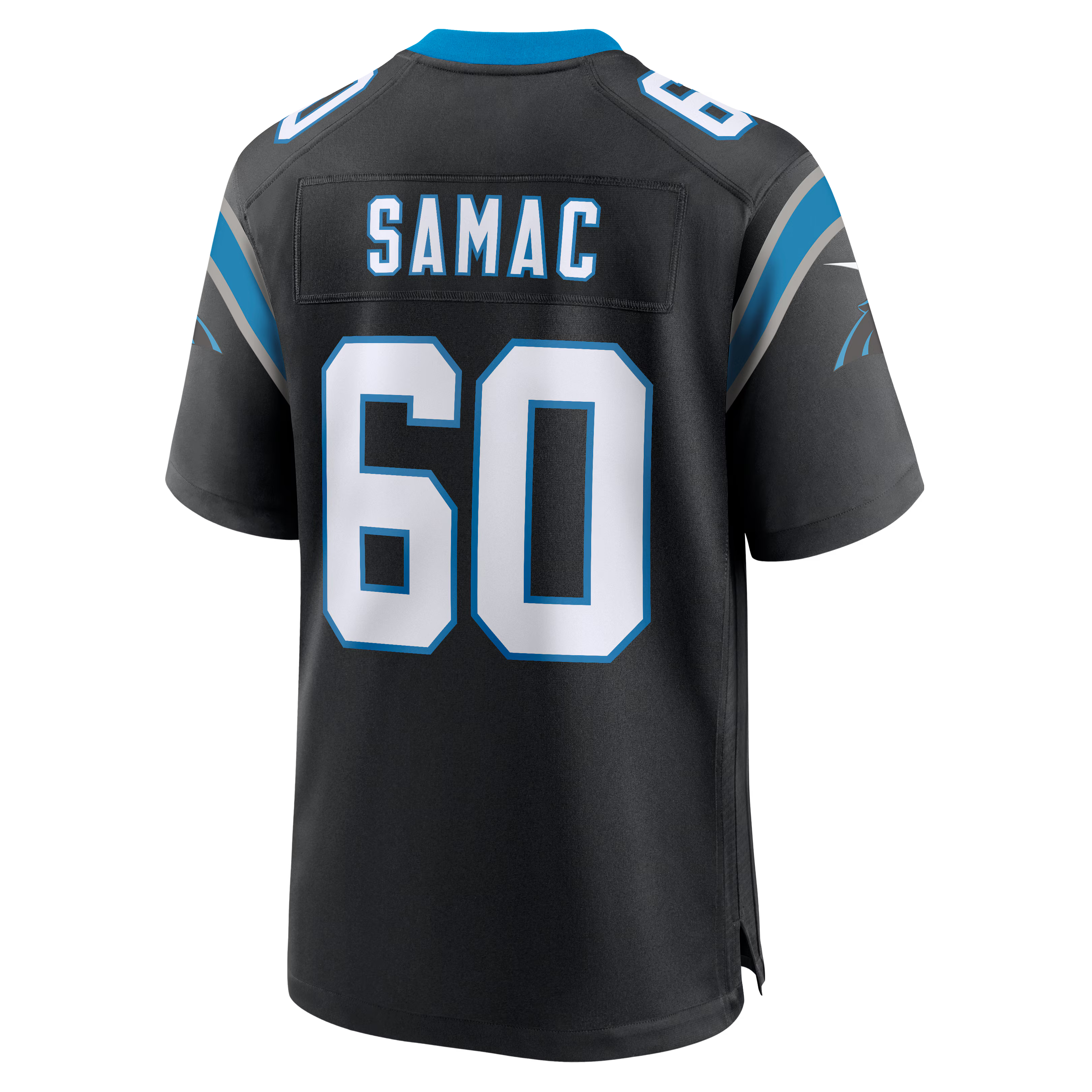Carolina Panthers Nick Samac Black Team Game Jersey