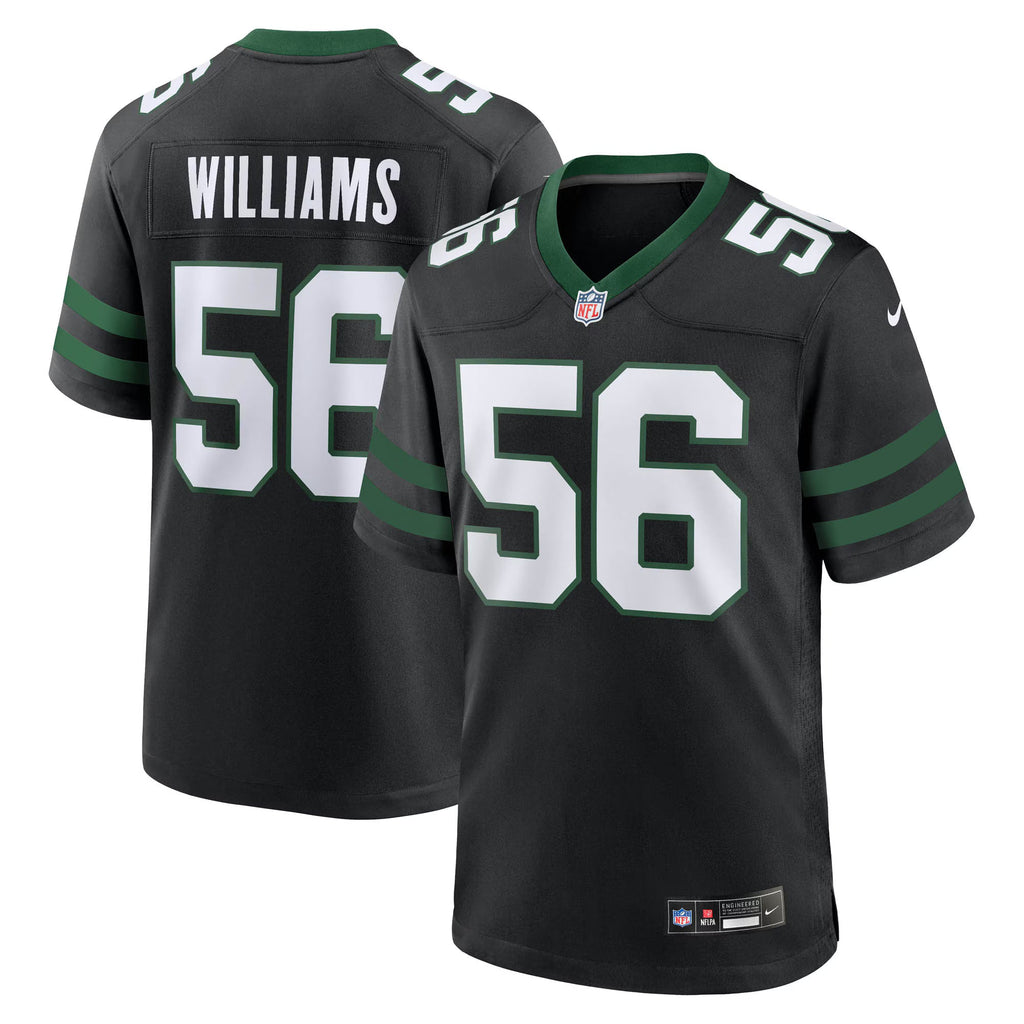New York Jets Quincy Williams Legacy Black Alternate Game Jersey