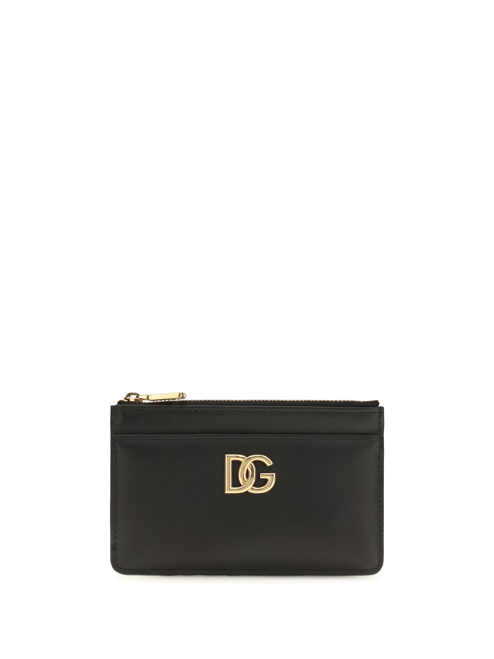 Dolce & Gabbana Women Leather Card Holder With Logo