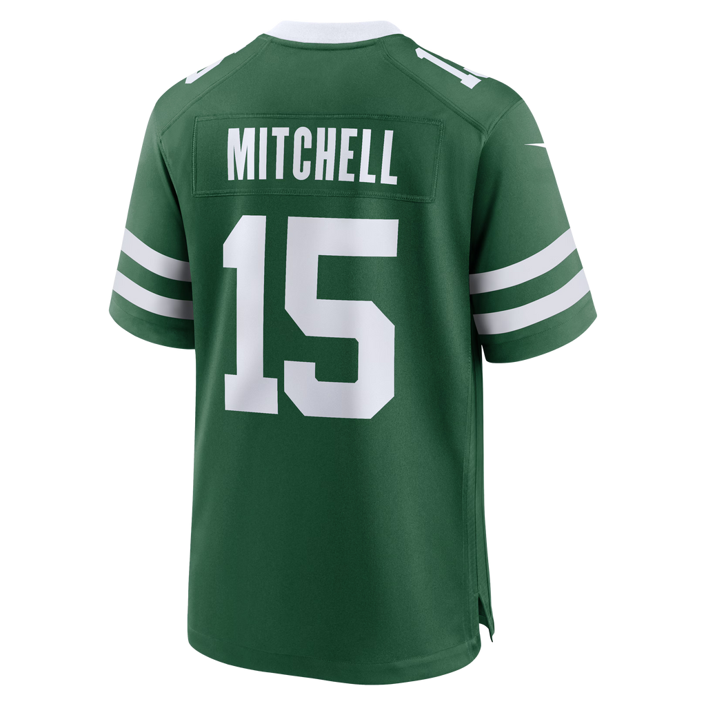 New York Jets Adonai Mitchell Legacy Green Team Game Jersey