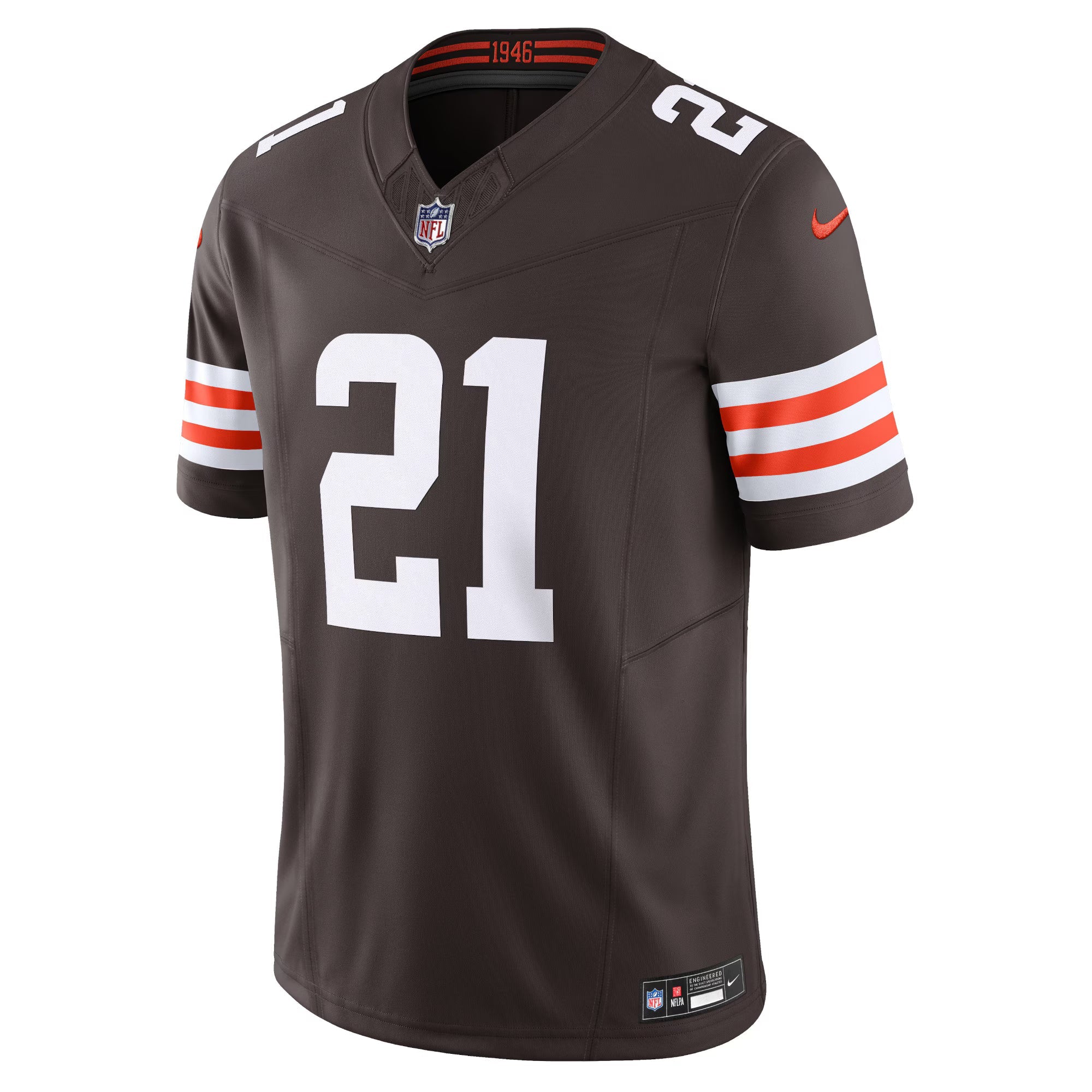 Cleveland Browns Denzel Ward Brown Vapor F.U.S.E. Limited Jersey