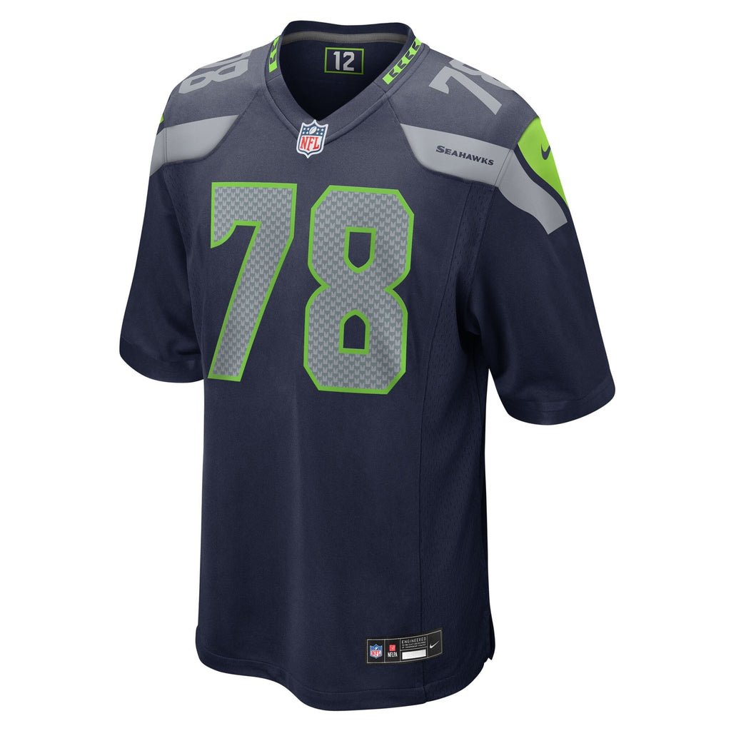 Seattle Seahawks Mason Richman College Navy Team Game Jersey