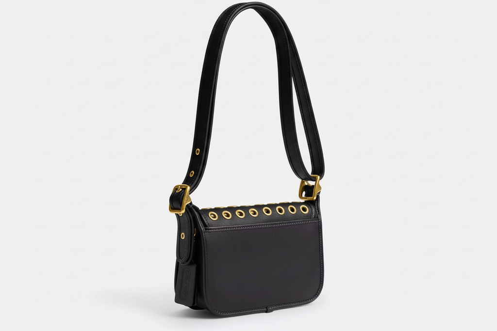 NWT Coach Patricia Legacy Bag 19 With Grommets In Black/Brass