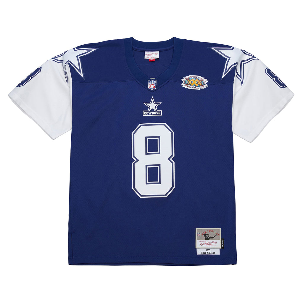 Dallas Cowboys Troy Aikman Mitchell & Ness Navy 1995 Legacy Replica Jersey