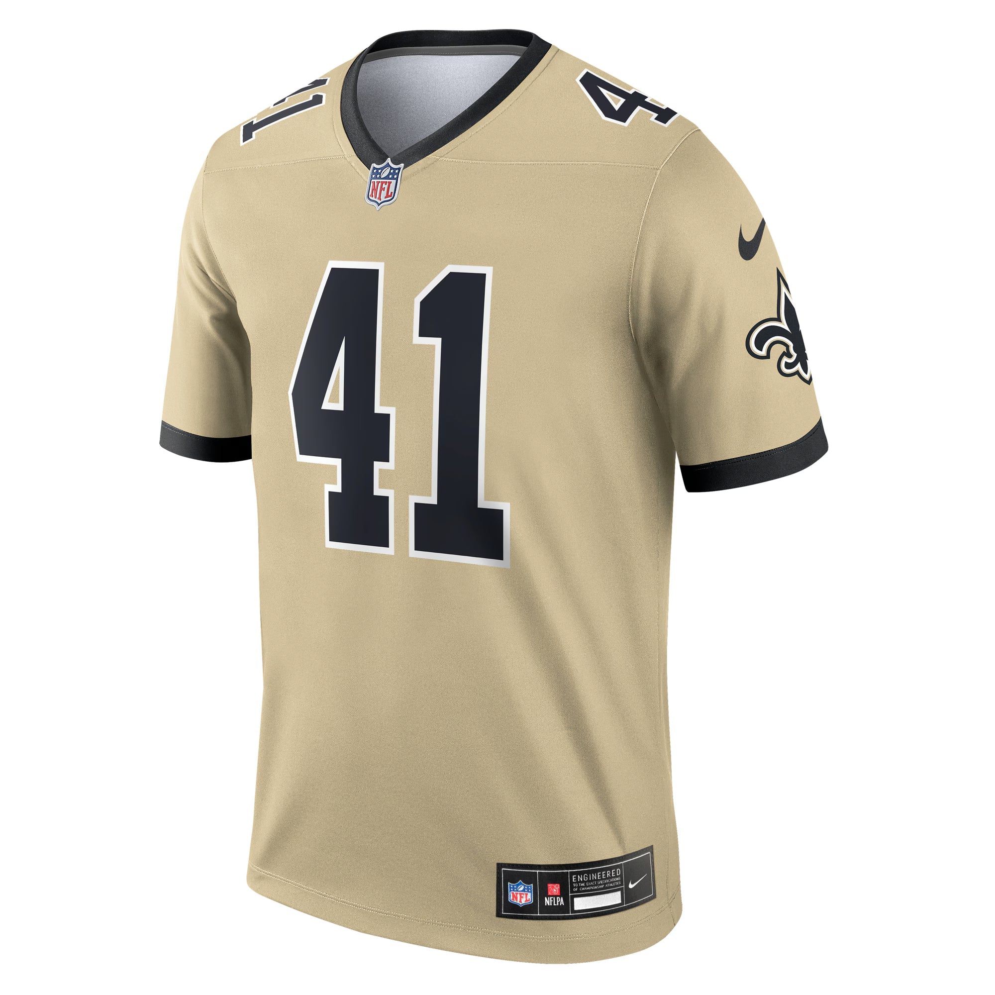 New Orleans Saints Alvin Kamara Gold Gameday Golds Alternate Legend Player Performance Top