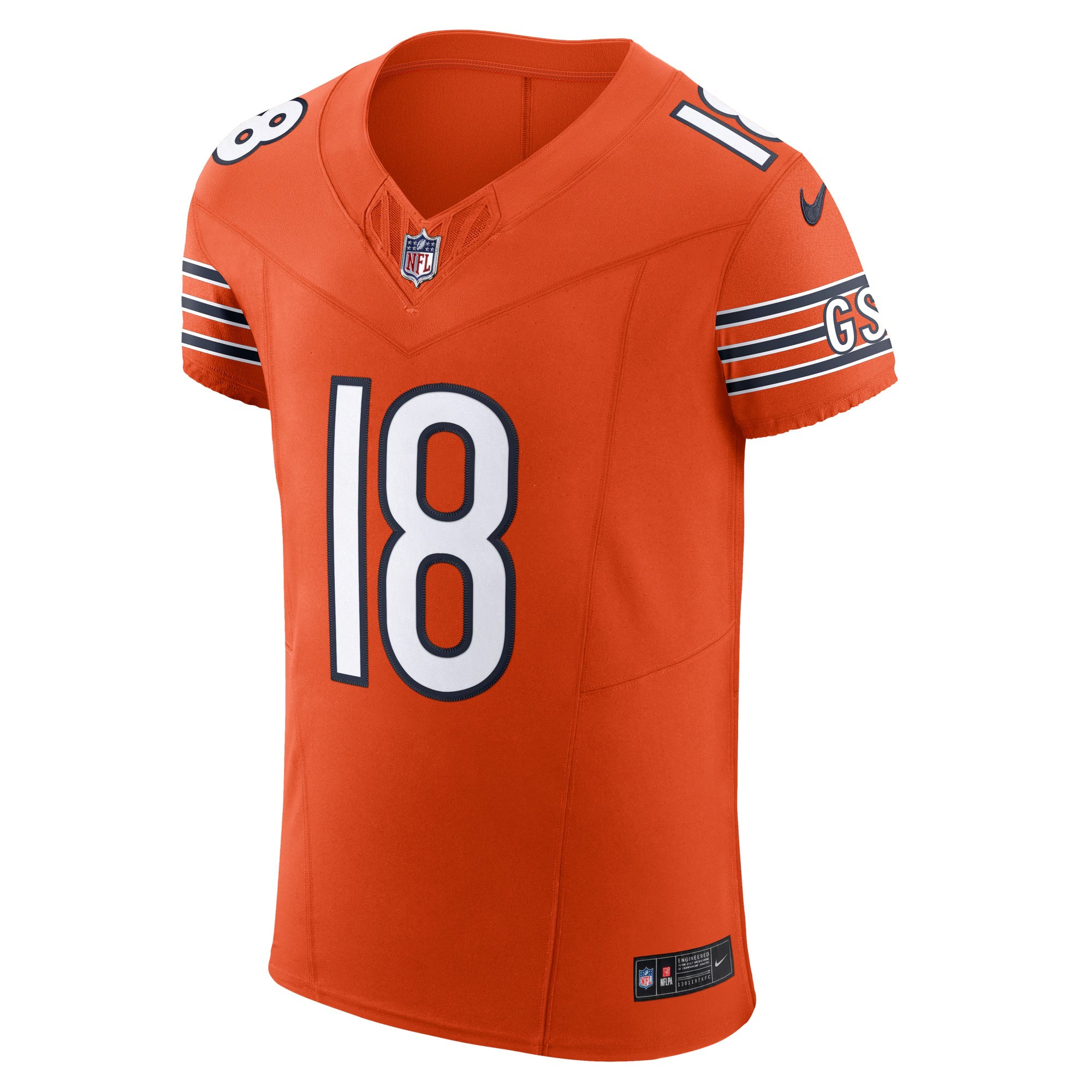 Chicago Bears Caleb Williams Orange Alternate Vapor F.U.S.E. Elite Jersey