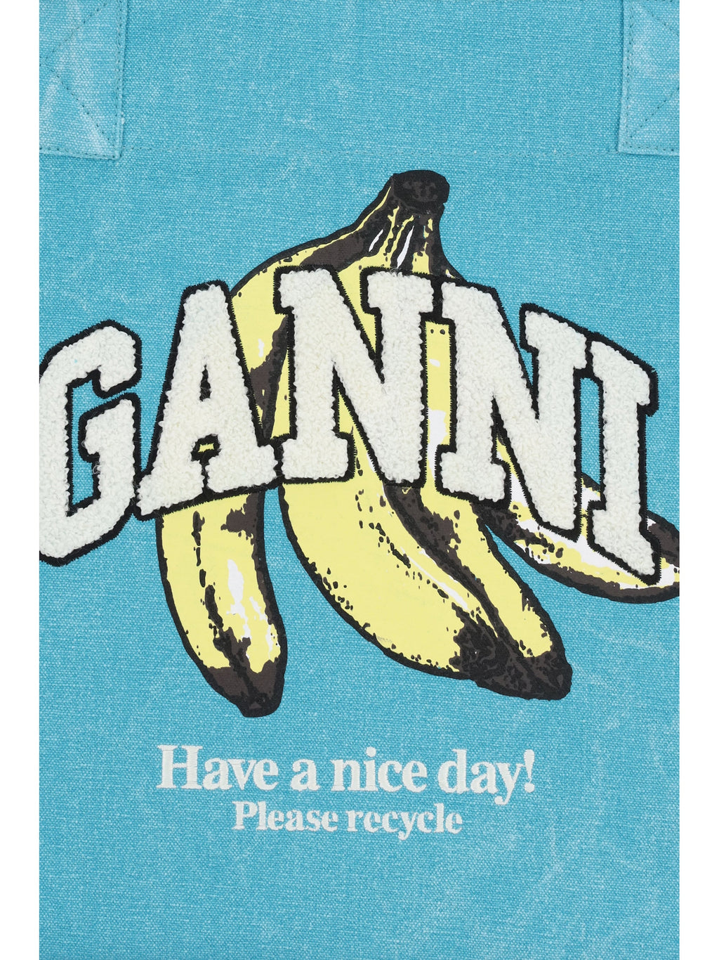 Ganni Women Medium Banana Print Tote Bag