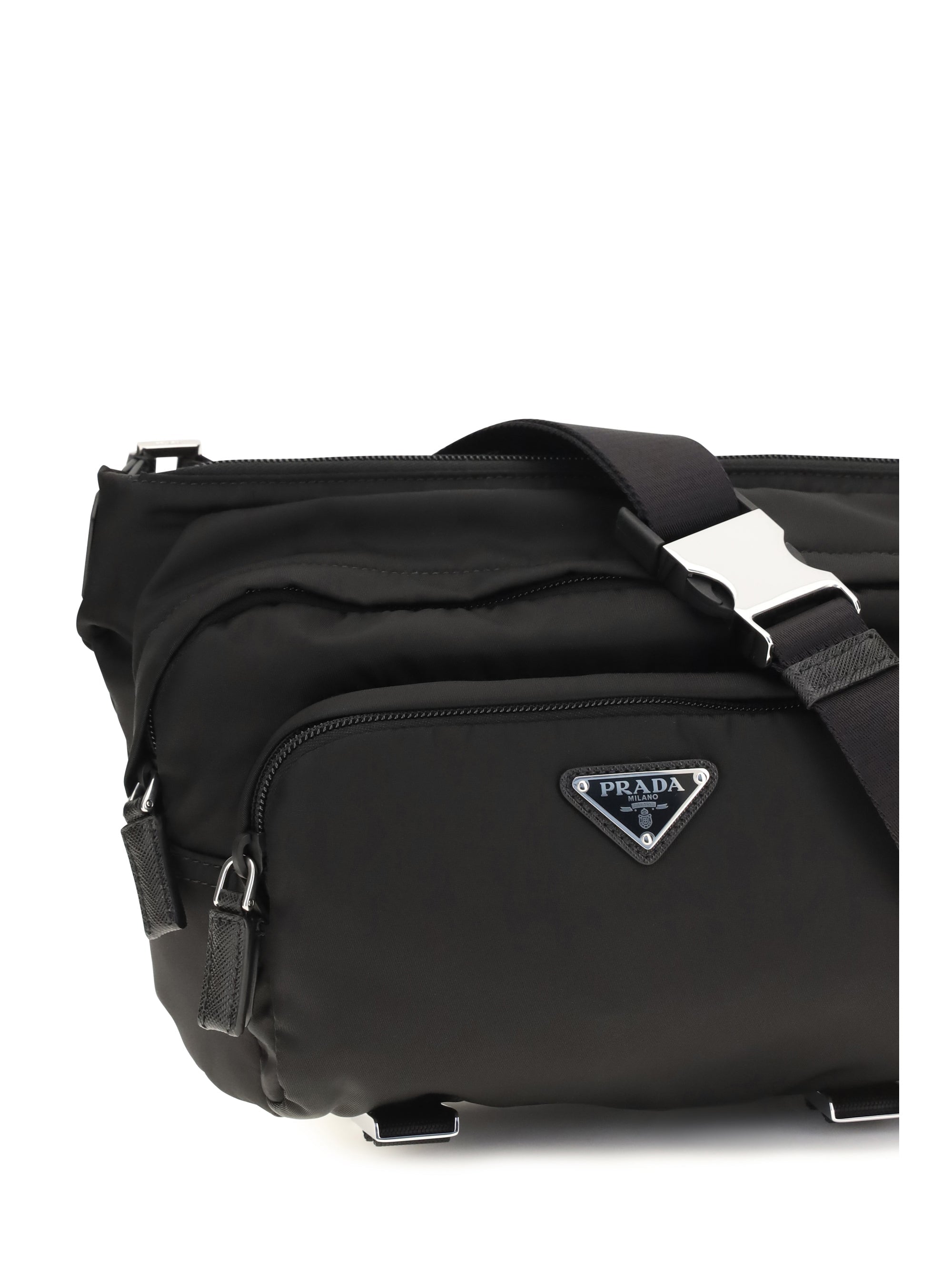 Prada Men Re-Nylon And Saffiano Shoulder Bag