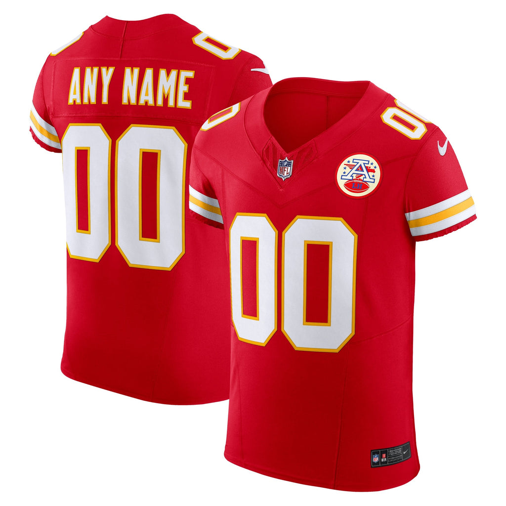 Kansas City Chiefs Red Vapor F.U.S.E. Elite Custom Jersey