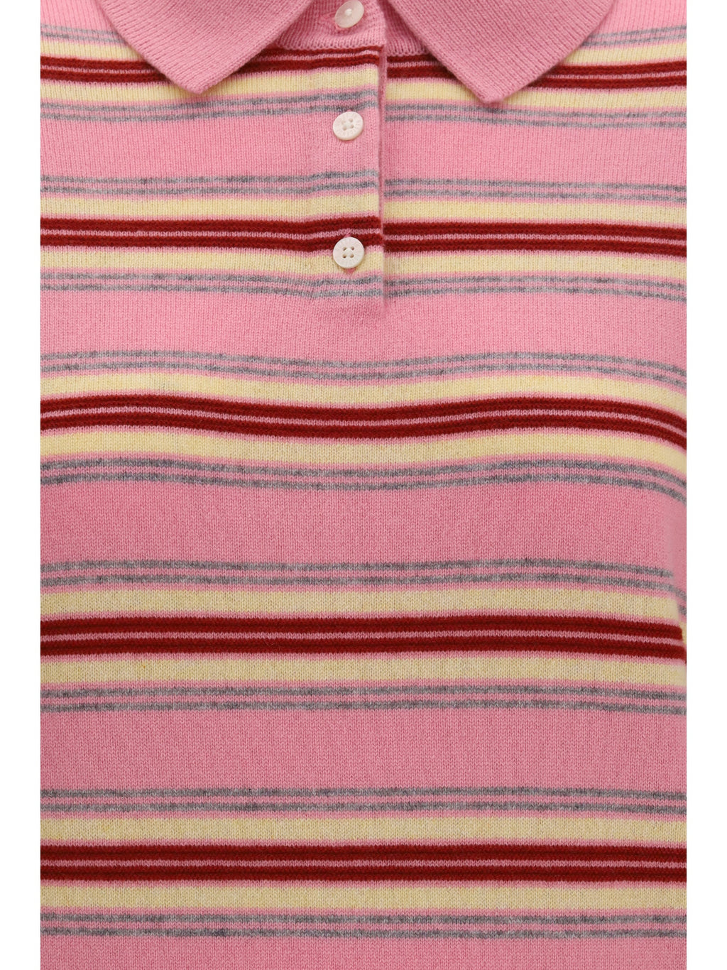 Guest In Residence Women College Striped Polo Sweater