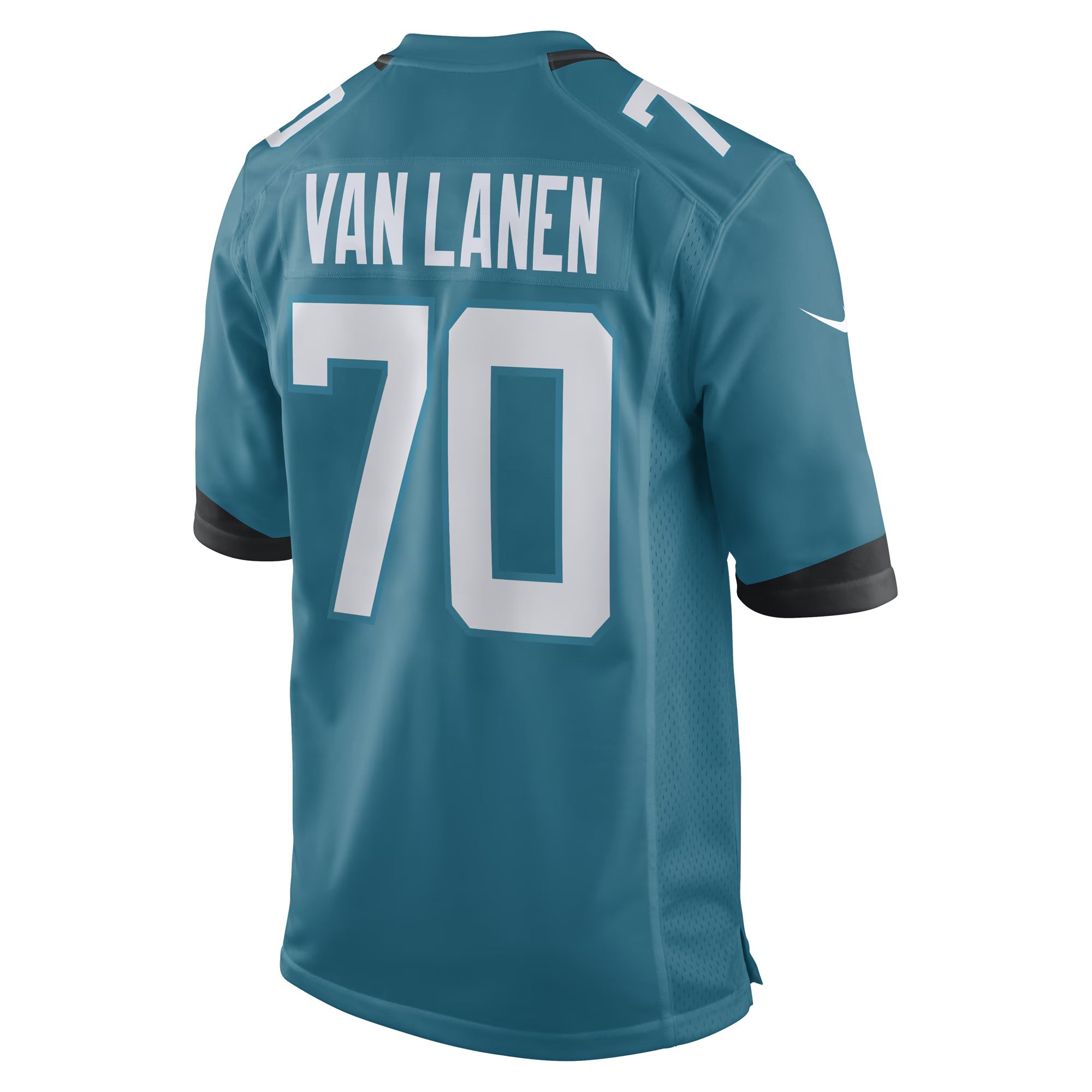 Jacksonville Jaguars Cole Van Lanen Teal Game Player Jersey