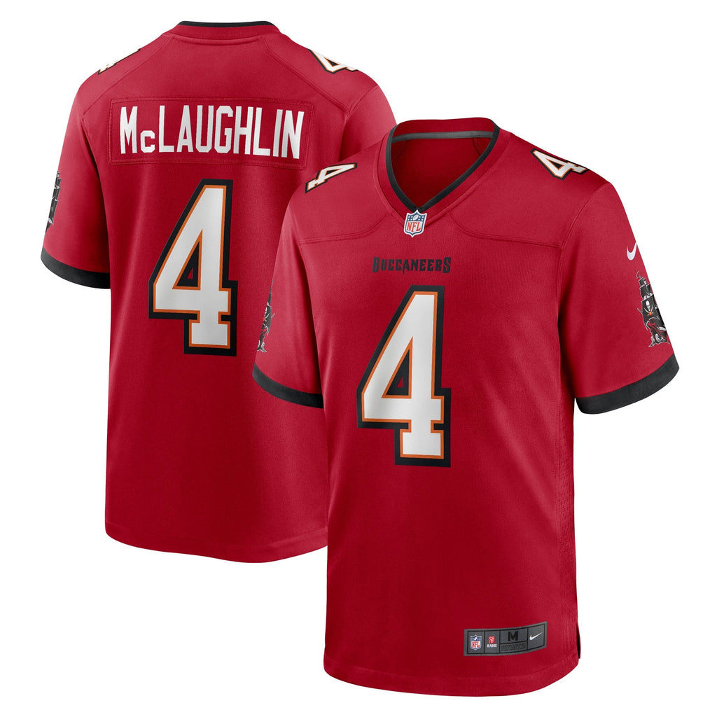 Tampa Bay Buccaneers Chase McLaughlin Red Game Player Jersey