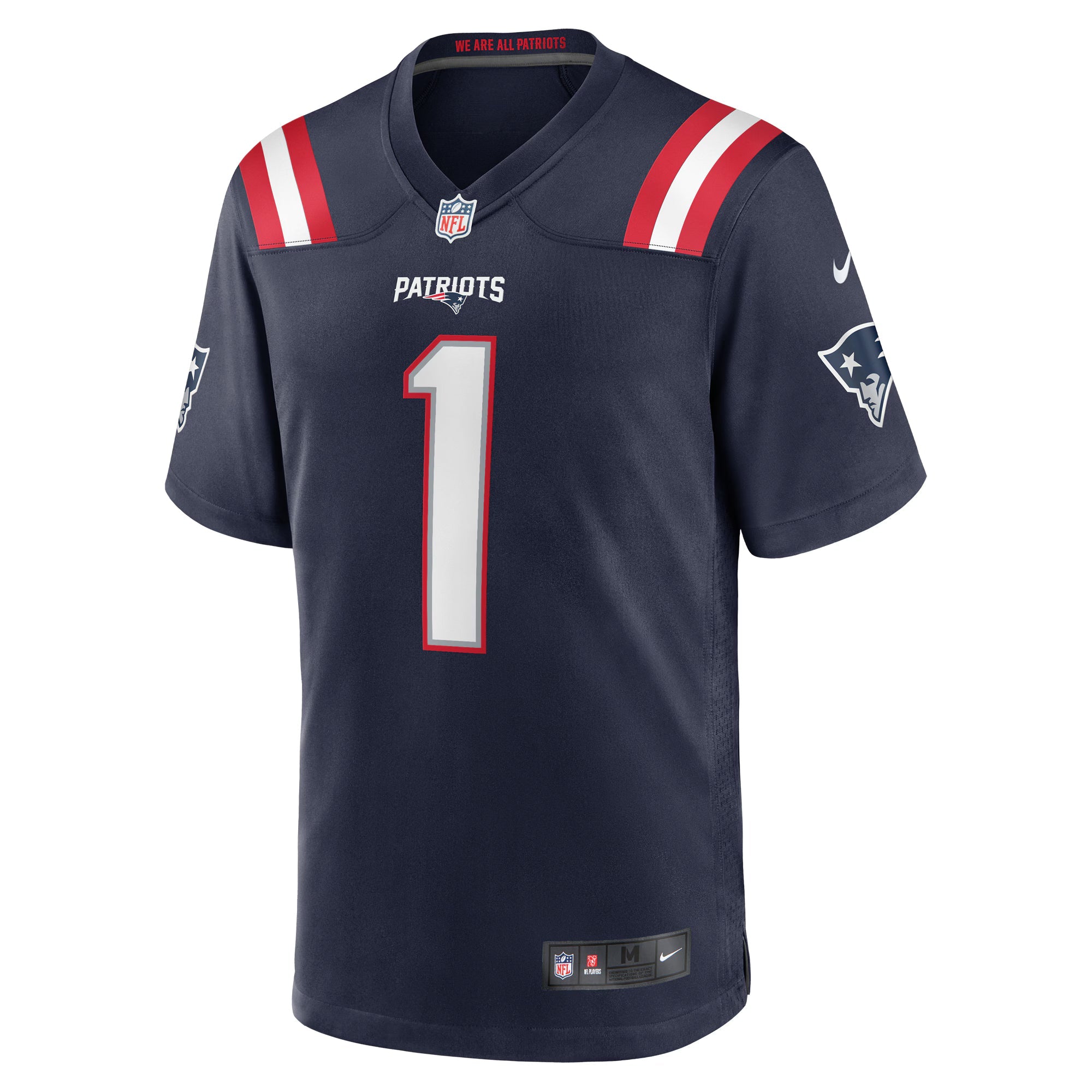 New England Patriots Ja'Lynn Polk Navy Team Game Jersey