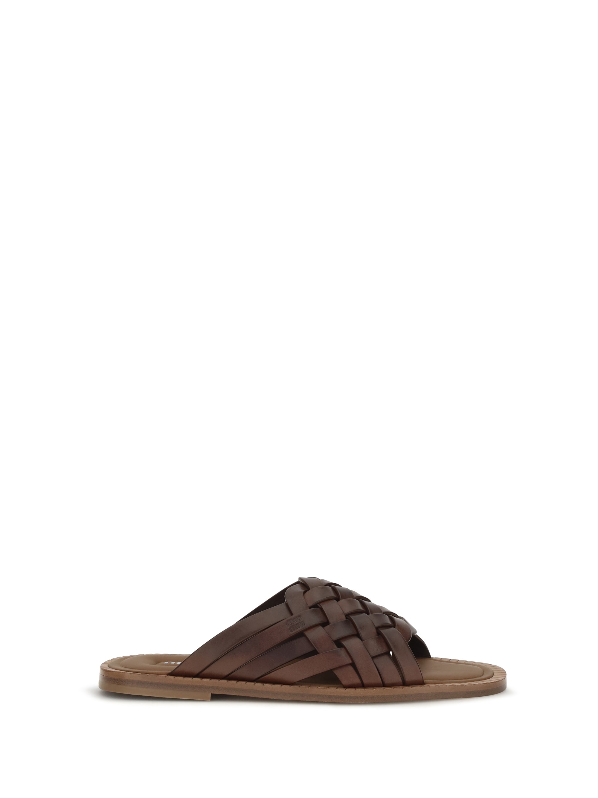 Miu Miu Women Leather Sandals