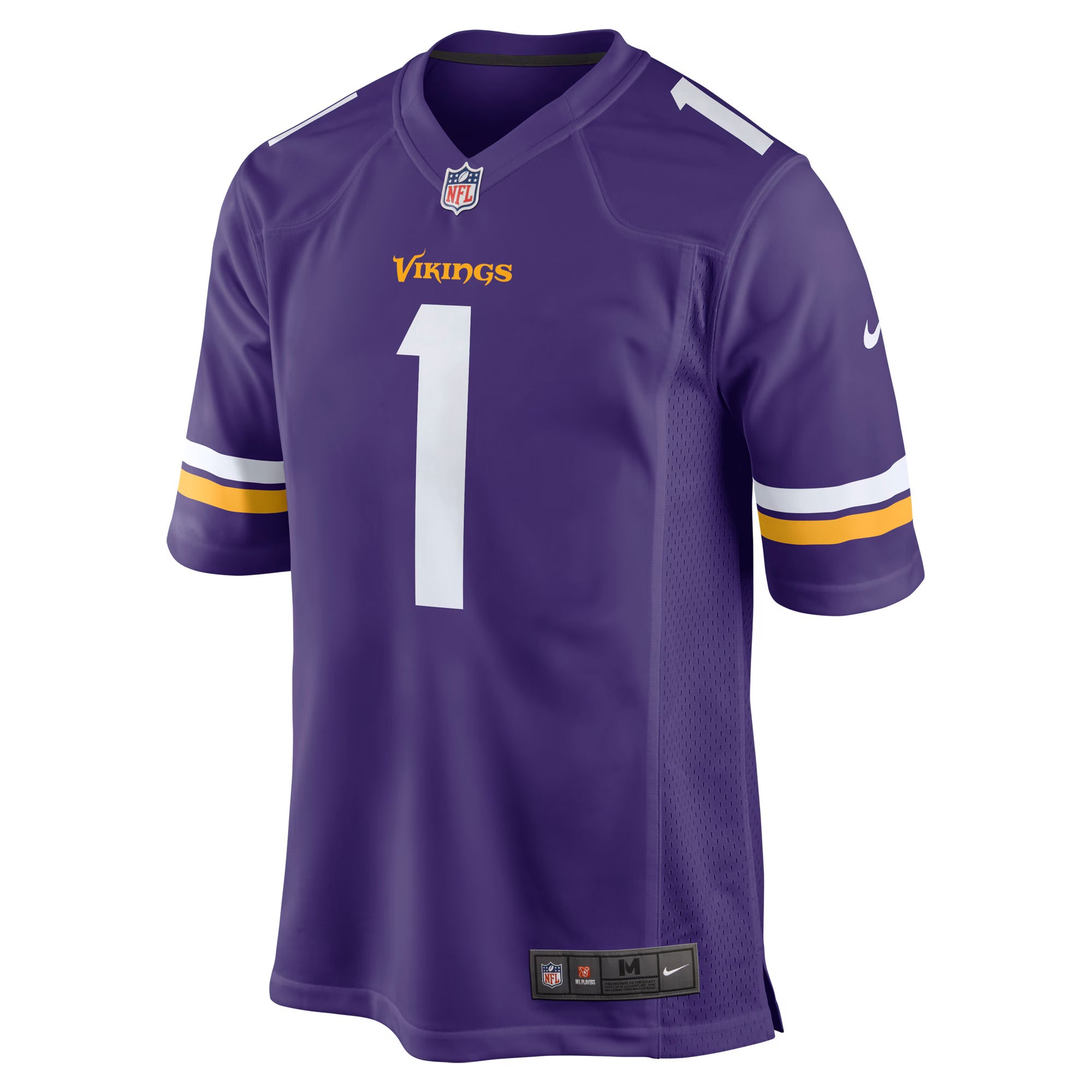 Minnesota Vikings Number 1 Dad Purple Game Jersey