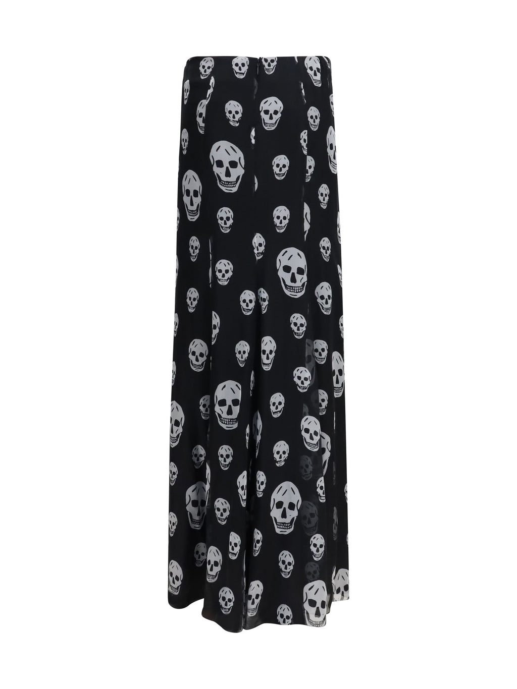 Alexander Mcqueen Women Draped Long Skull Skirt