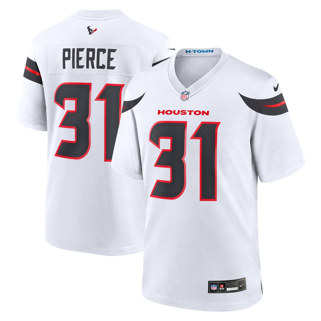 Houston Texans Dameon Pierce White Game Jersey