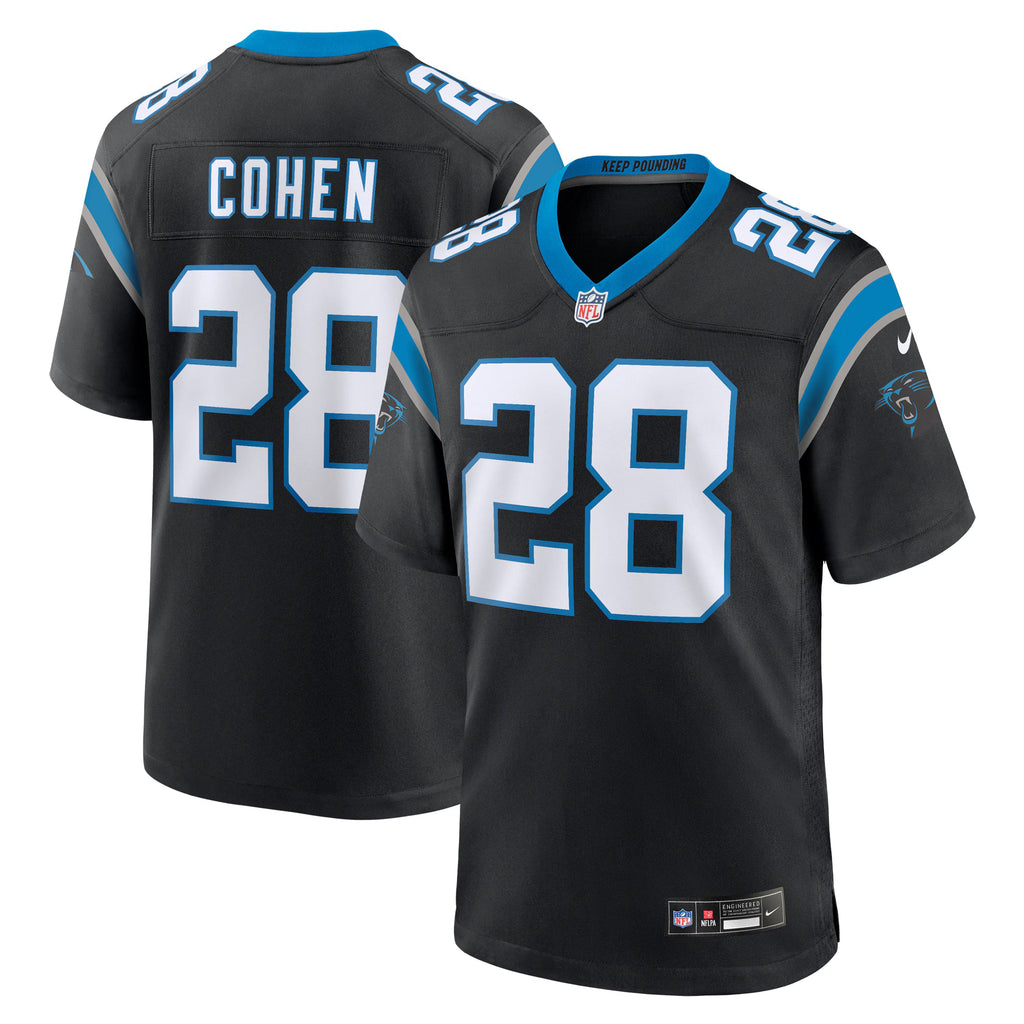 Carolina Panthers Tarik Cohen Black Game Jersey