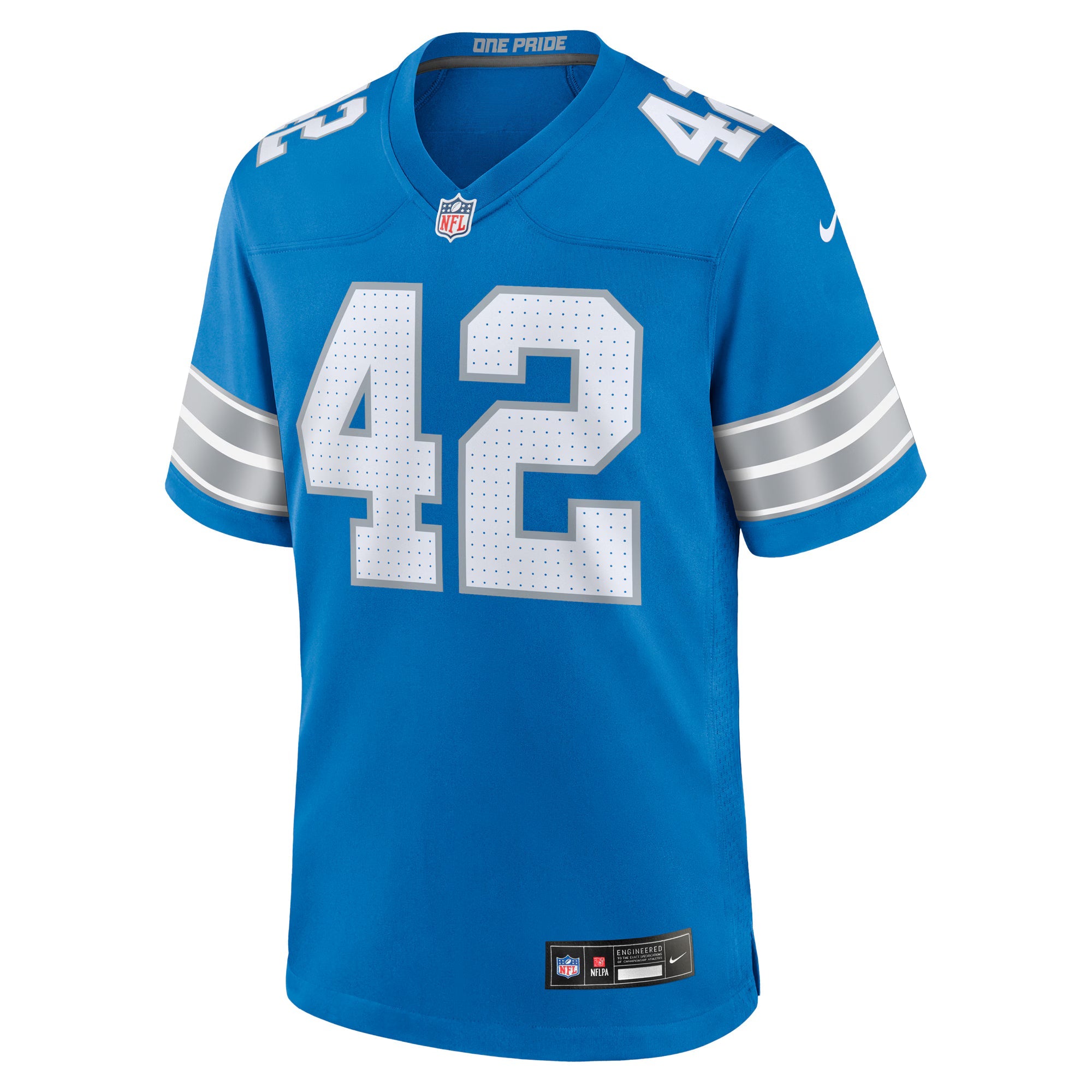 Detroit Lions Ty Summers Blue Team Game Jersey