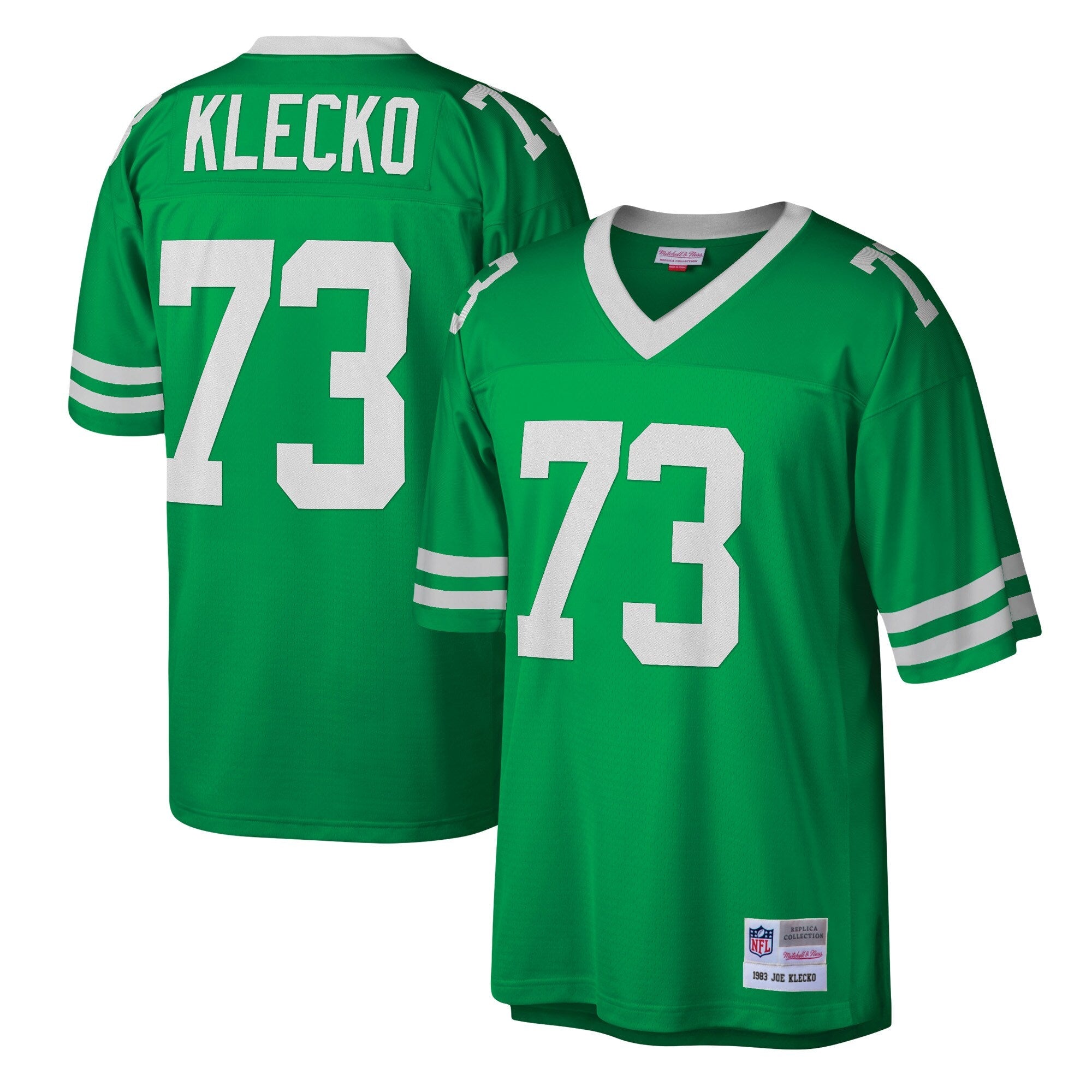 New York Jets Joe Klecko Mitchell & Ness Kelly Green Legacy Replica Jersey