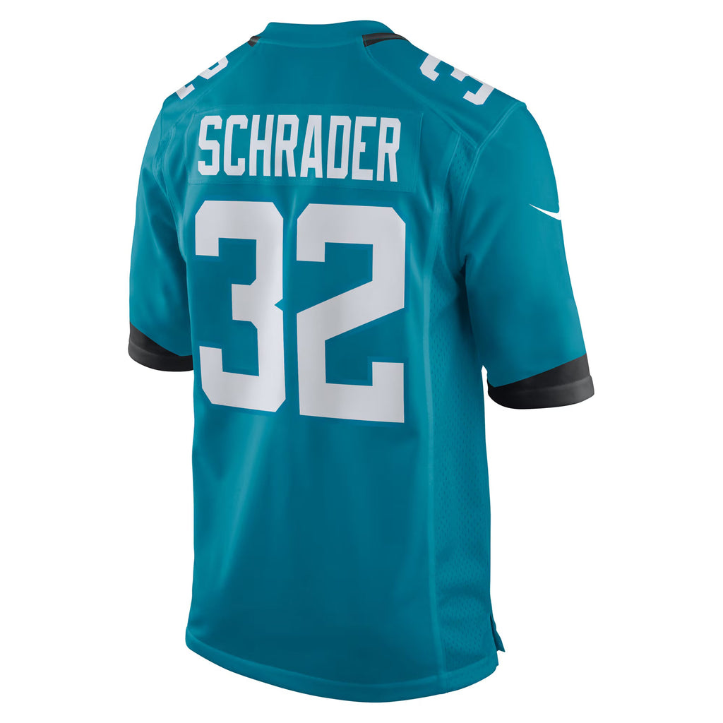 Jacksonville Jaguars Cody Schrader Teal Team Game Jersey