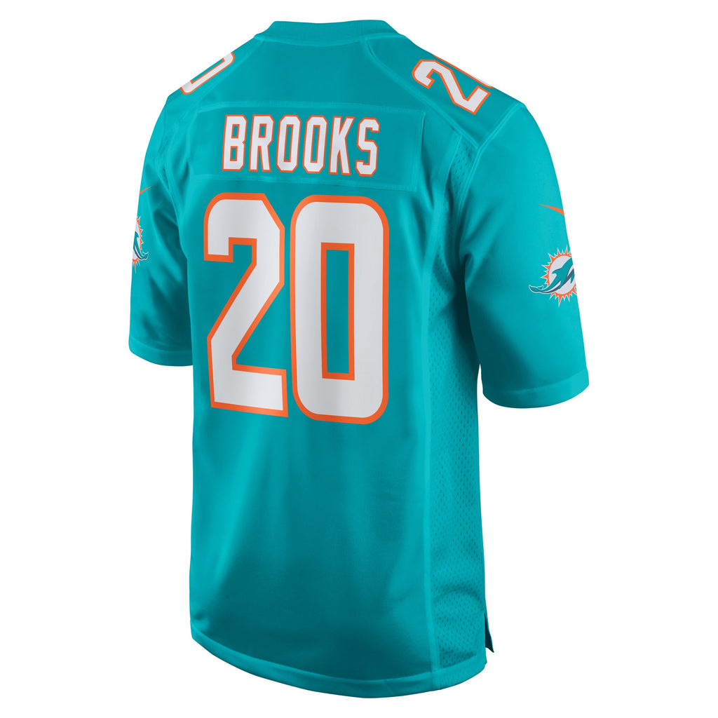 Miami Dolphins Jordyn Brooks Aqua Game Jersey