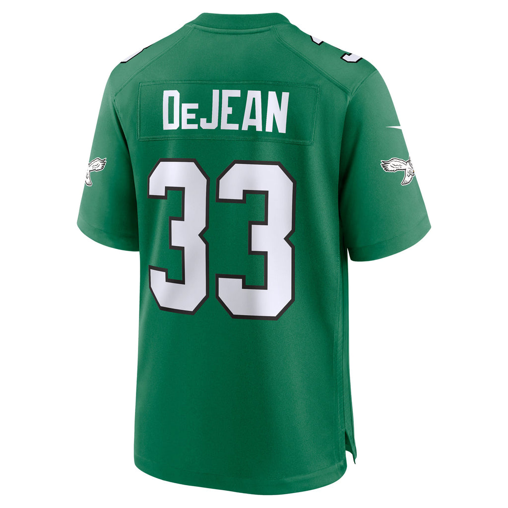 Philadelphia Eagles Cooper DeJean Kelly Green Alternate Game Jersey