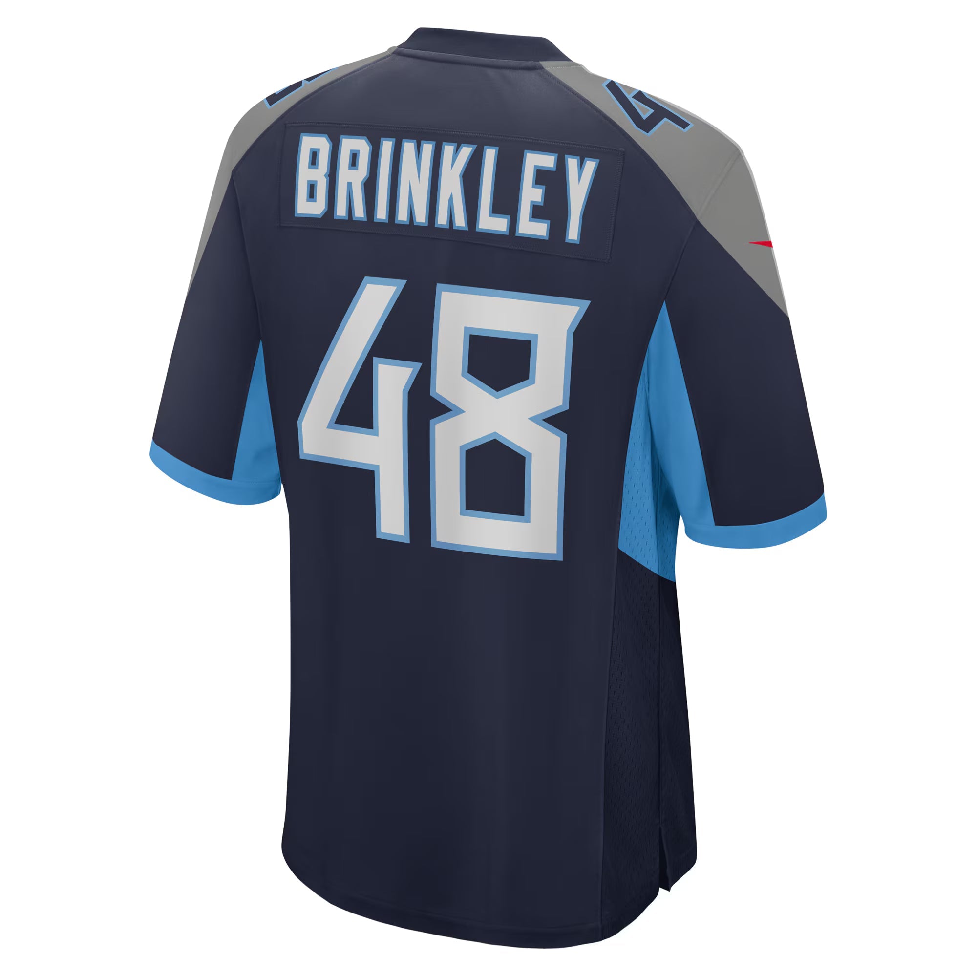 Tennessee Titans Beau Brinkley Navy Game Jersey