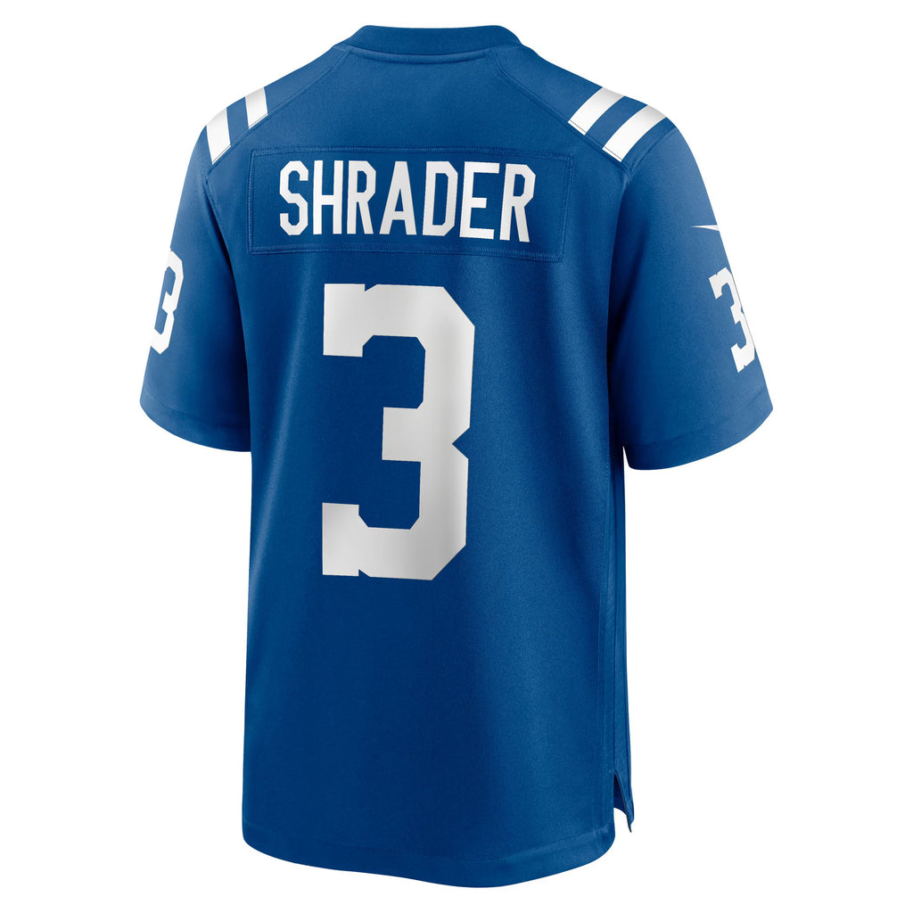 Indianapolis Colts Spencer Shrader Royal Team Game Jersey