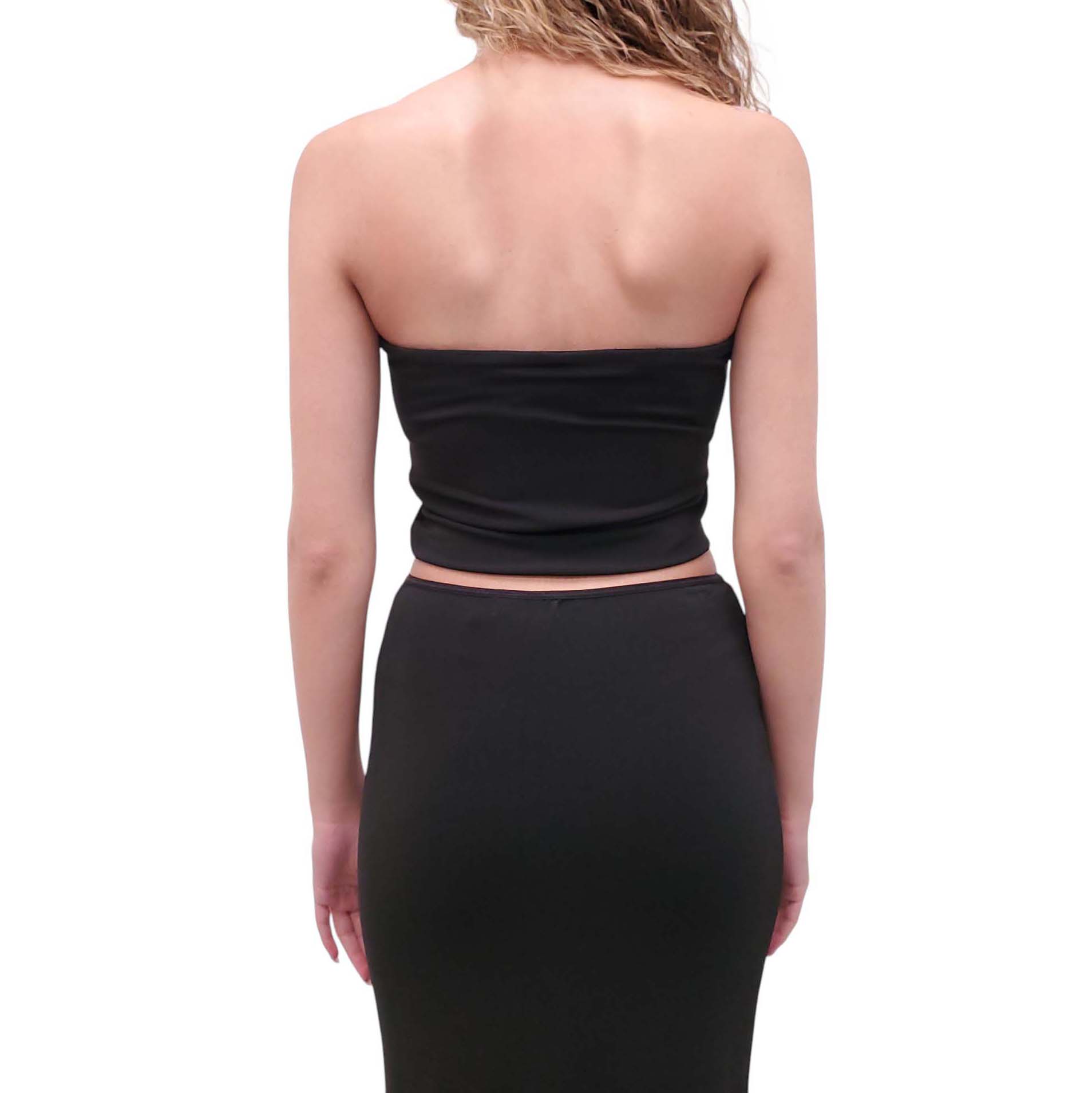 ÉTERNE BLACK 2-PIECE TUBE SKIRT SET - SIZE M